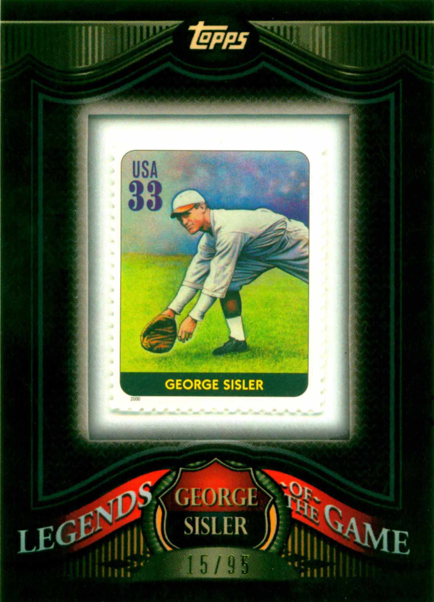 2009 Topps Legends of the Game Framed Stamps