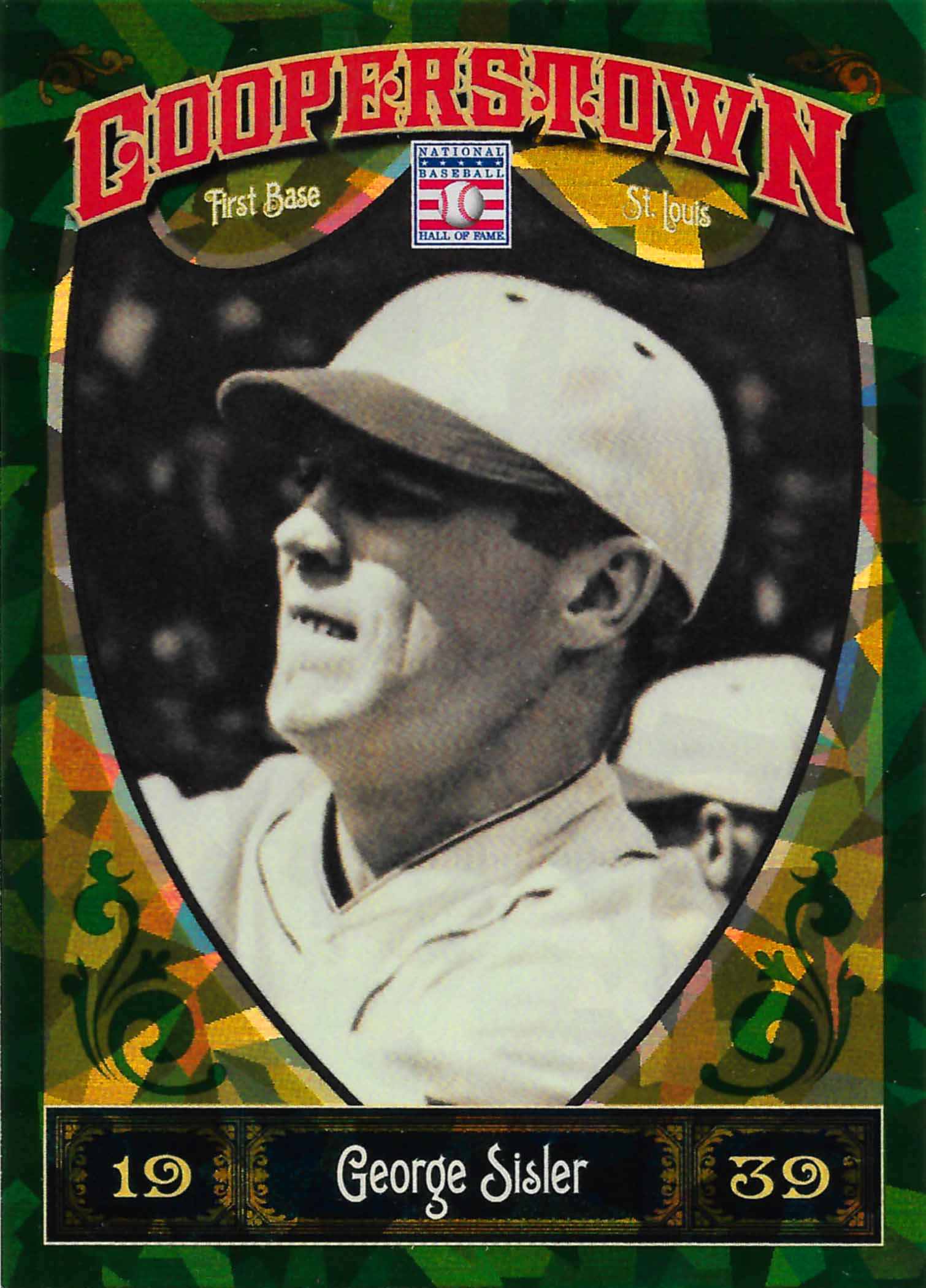 2013 Panini Cooperstown Green Crystal