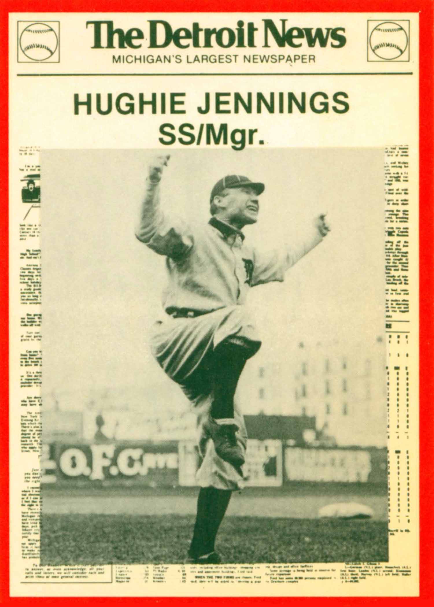 1981 Tigers Detroit News
