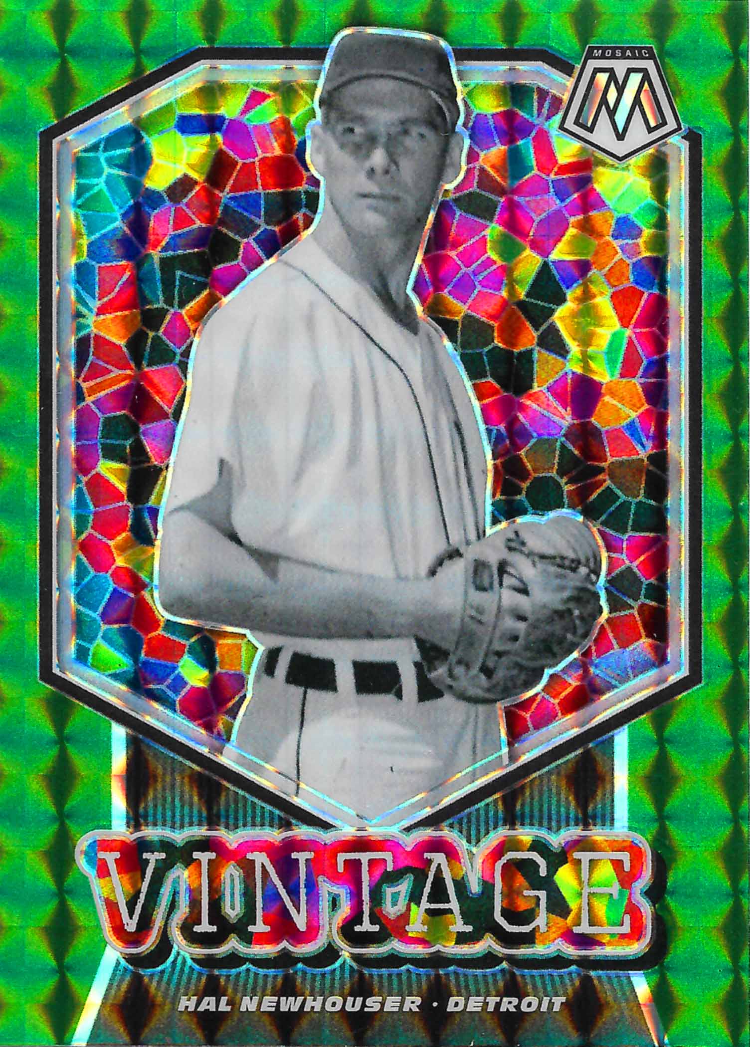 2021 Panini Mosaic Vintage Mosaic Green