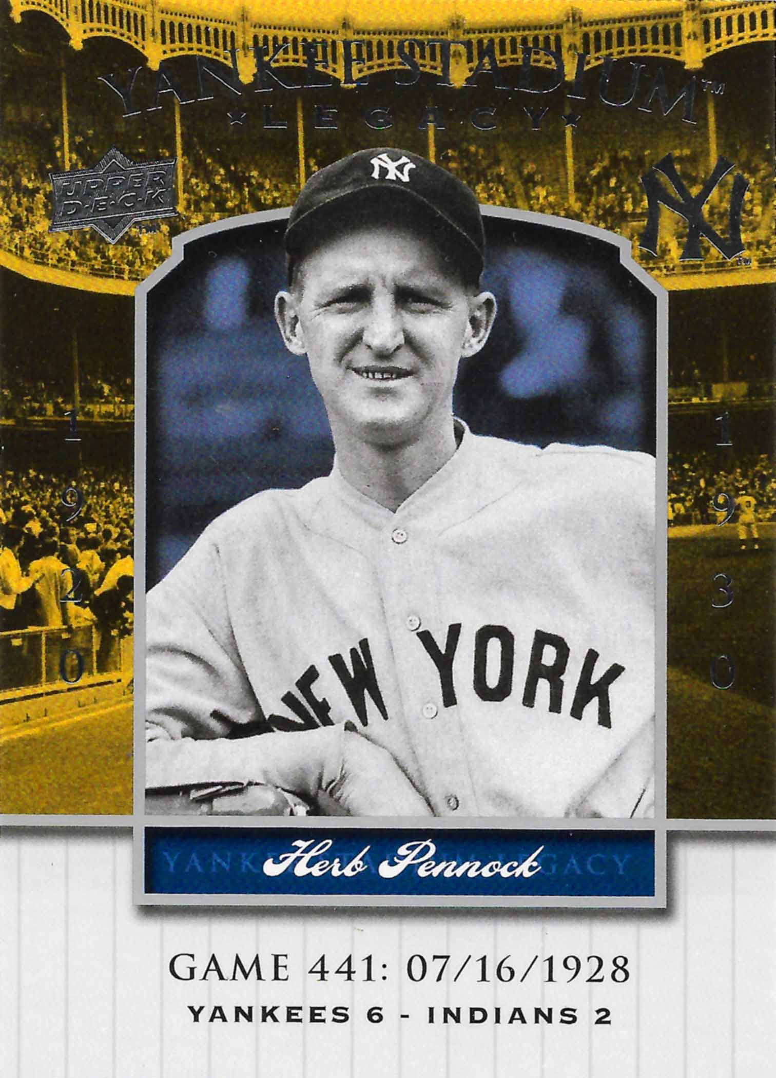 2008 Upper Deck Yankee Stadium Legacy Collection