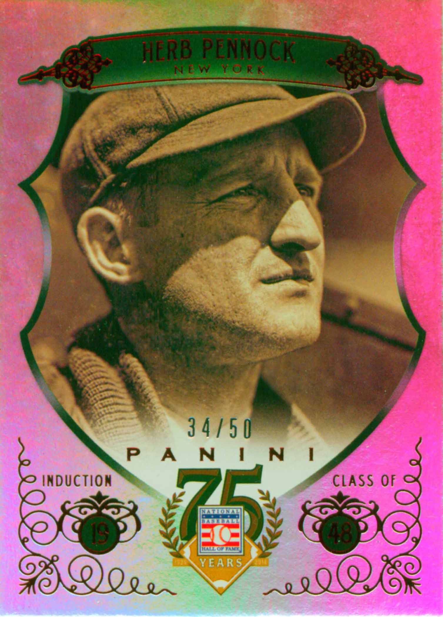 2014 Panini Hall of Fame Blue Frame Red