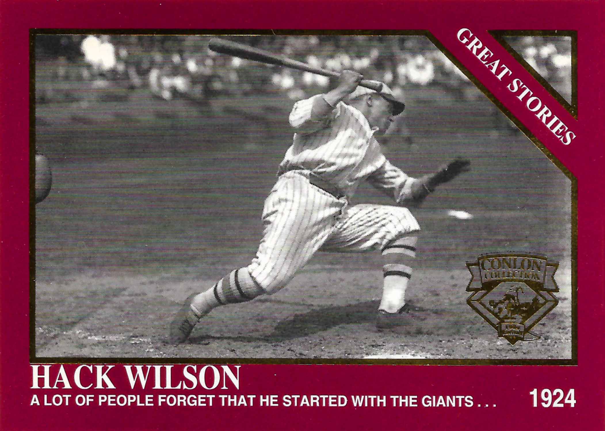 1994 Conlon The Sporting News Burgundy