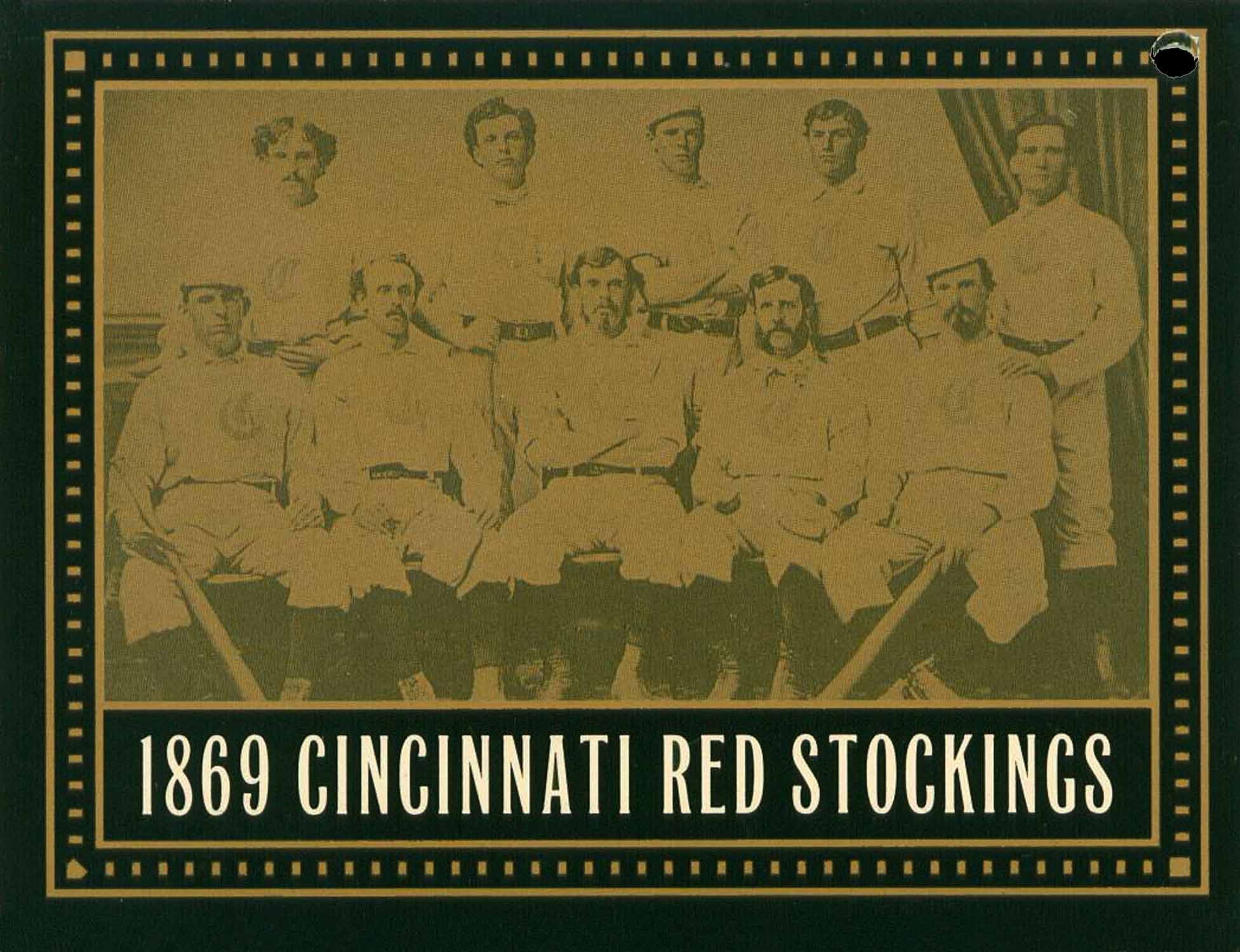 1996 Shoe Tag 1869 Cinncinnati Red Stockings
