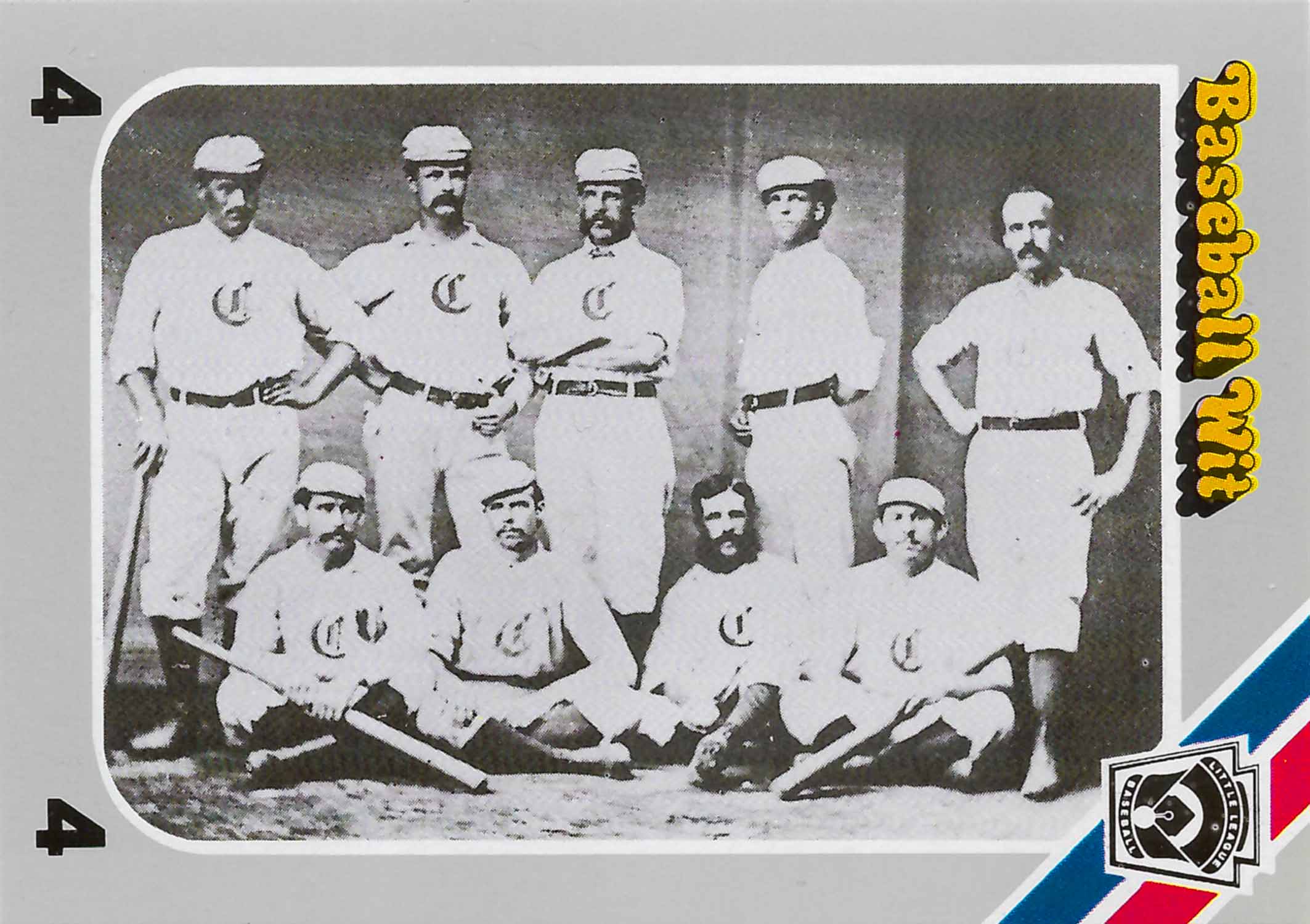 1990 Baseball Wit Unnumbered 1869 Cincinnati Red Stockings