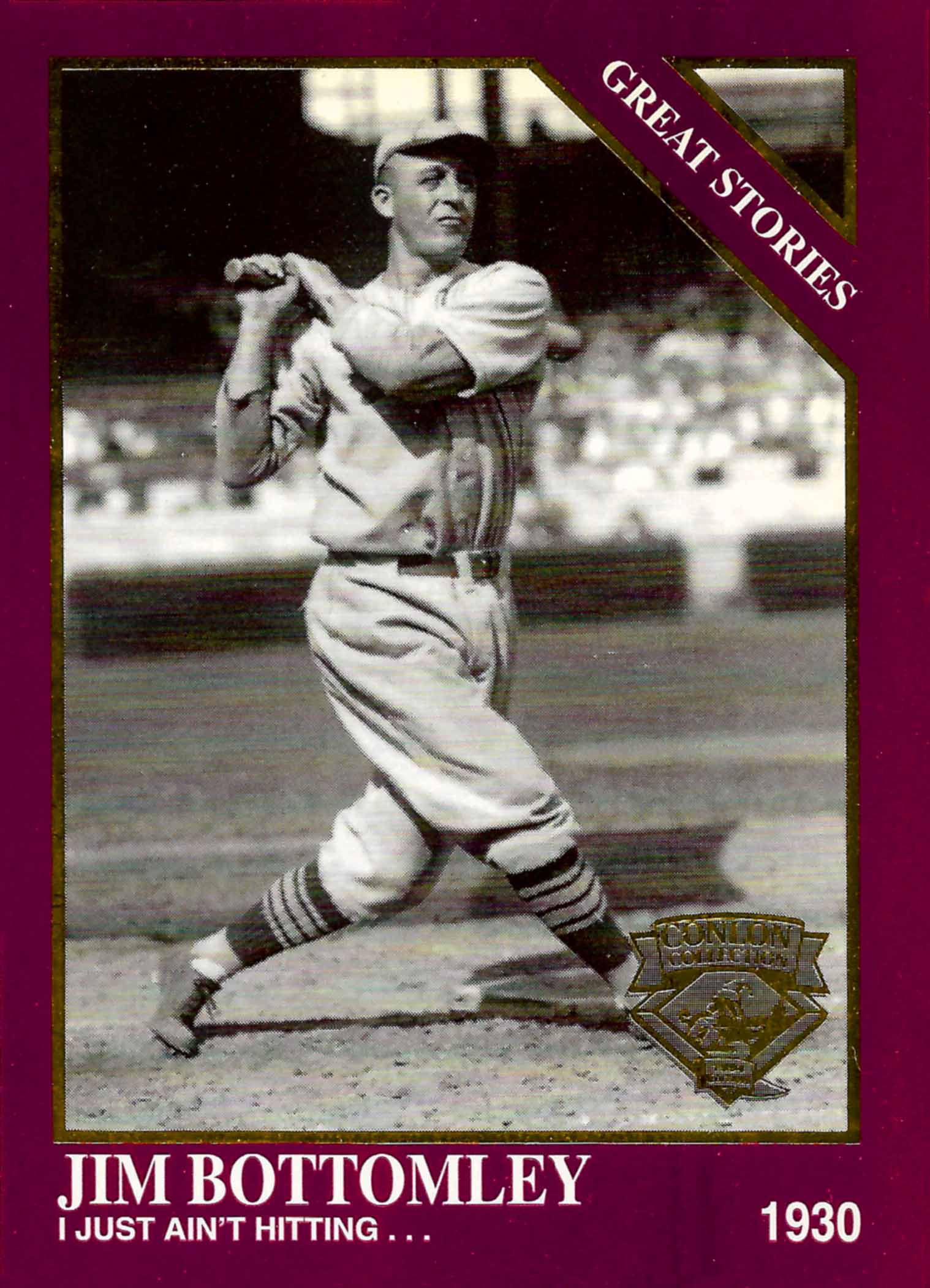 1994 Conlon The Sporting News Burgundy