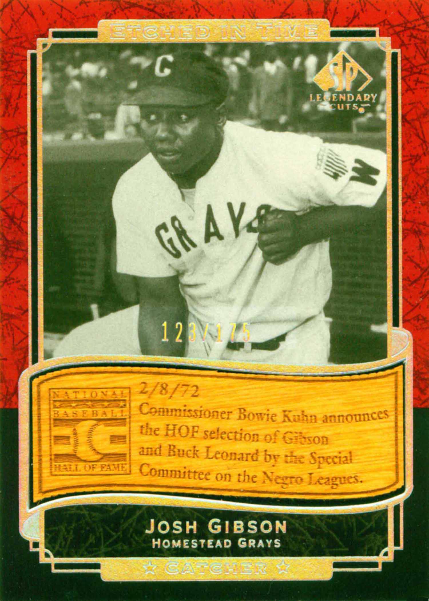 2003 SP Legendary Cuts Etched in Time 175