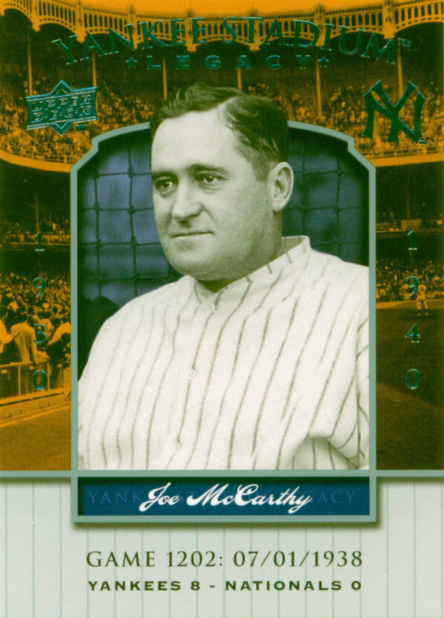 2008 Upper Deck Yankee Stadium Legacy Collection