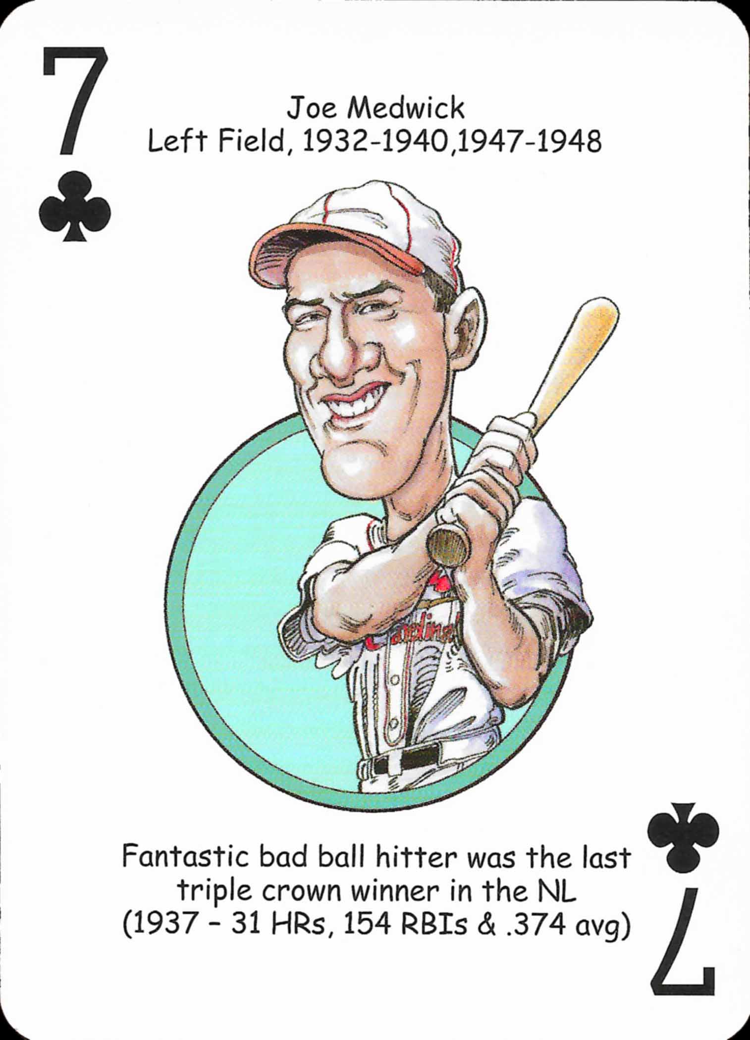 2006 Hero Decks Playing Cards St. Louis Baseball Heroes