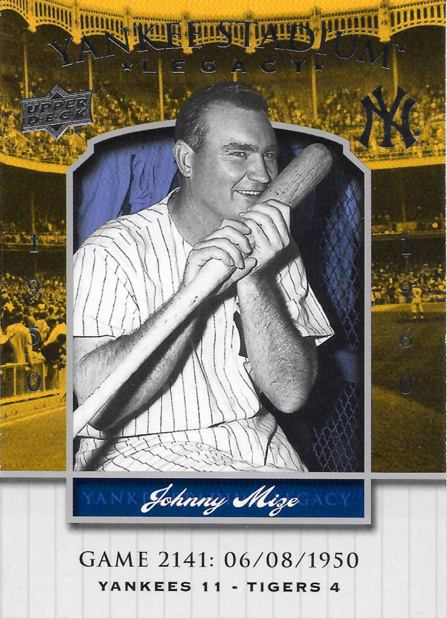 2008 Upper Deck Yankee Stadium Legacy Collection