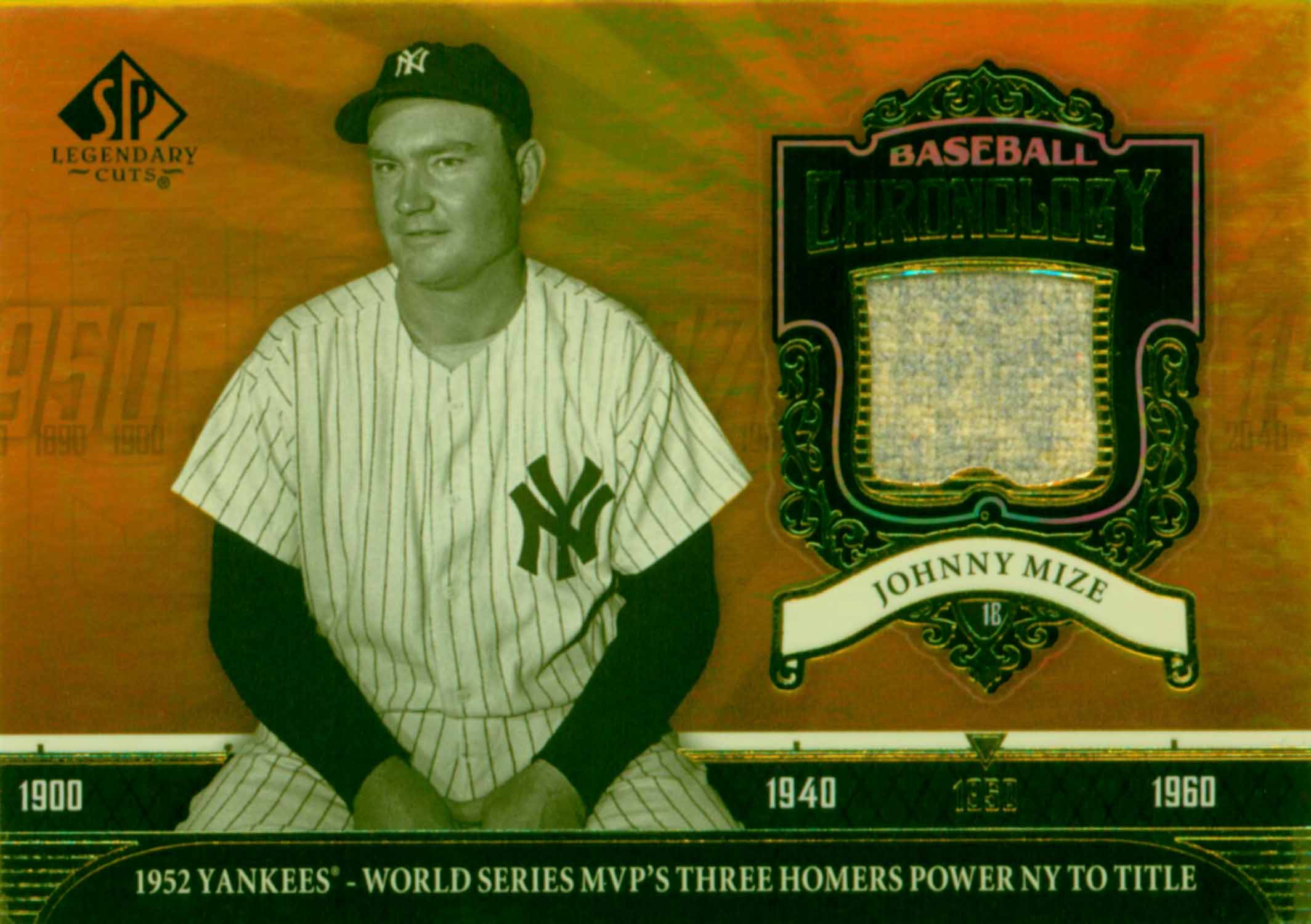 2006 SP Legendary Cuts Baseball Chronology Materials Pants