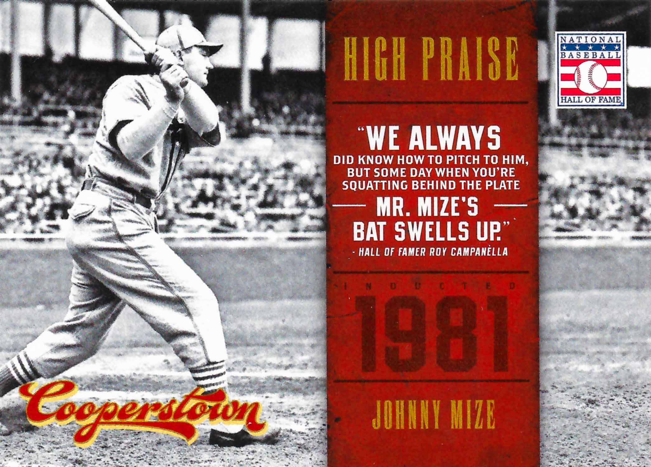 2012 Panini Cooperstown High Praise
