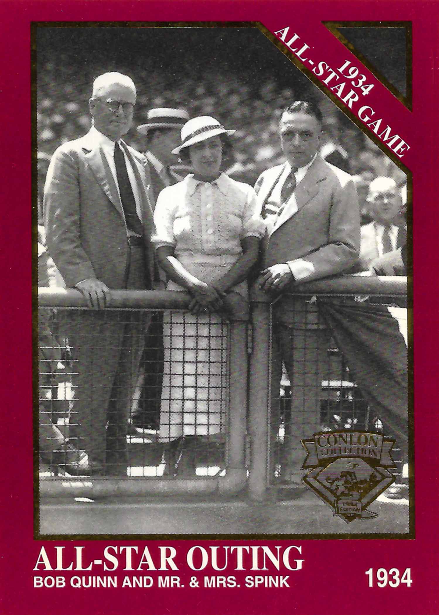 1994 Conlon The Sporting News Burgundy