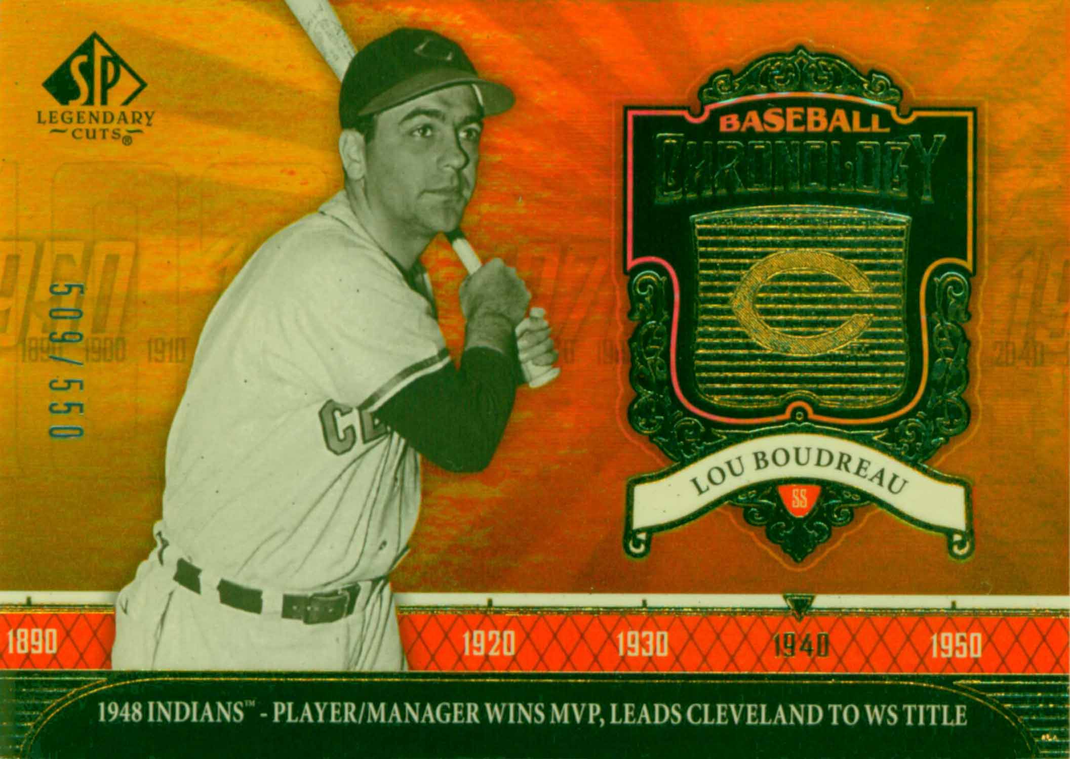 2006 SP Legendary Cuts Baseball Chronology Gold