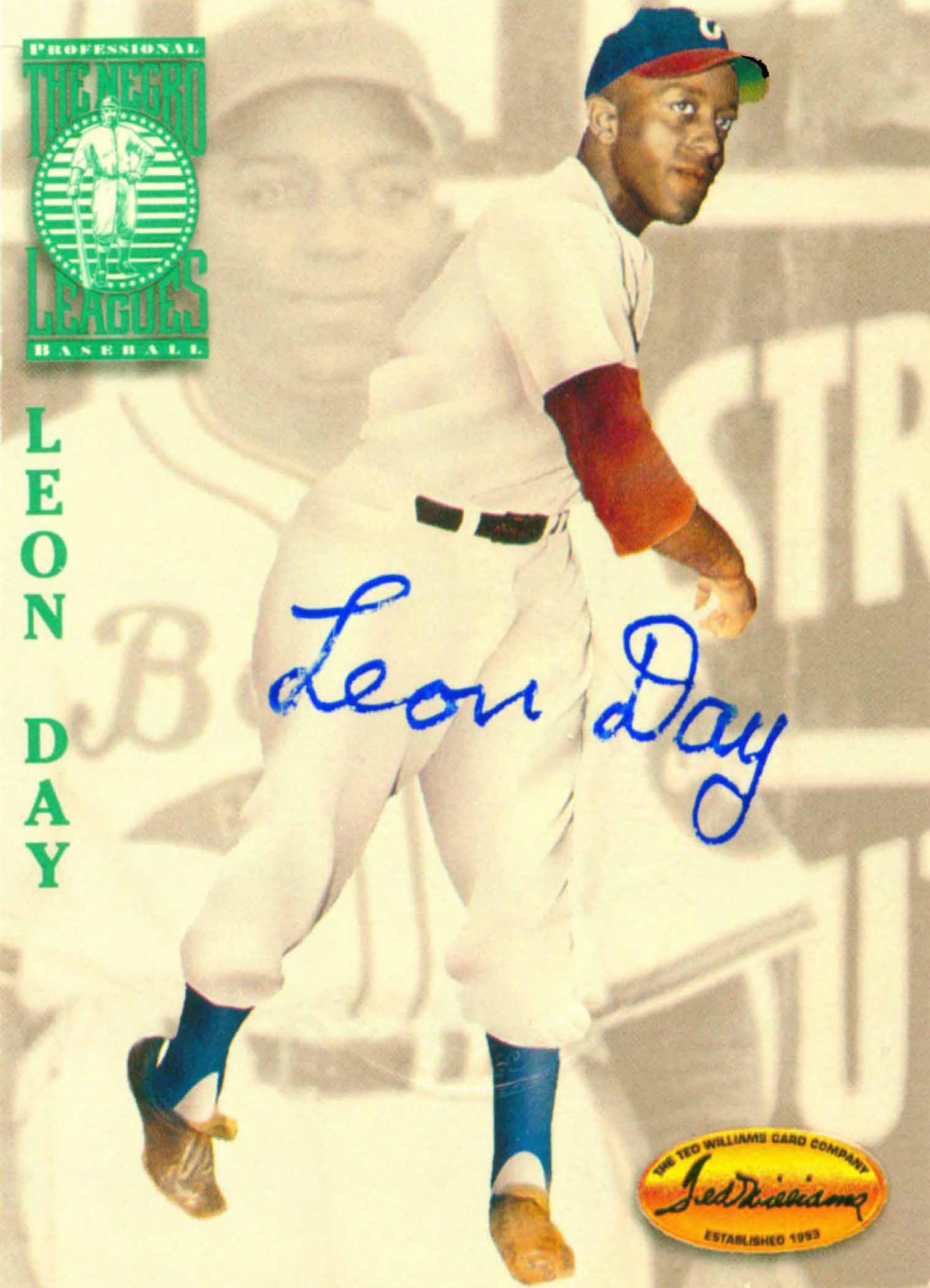 1994 Ted Williams Negro Leagues Certified Autograph