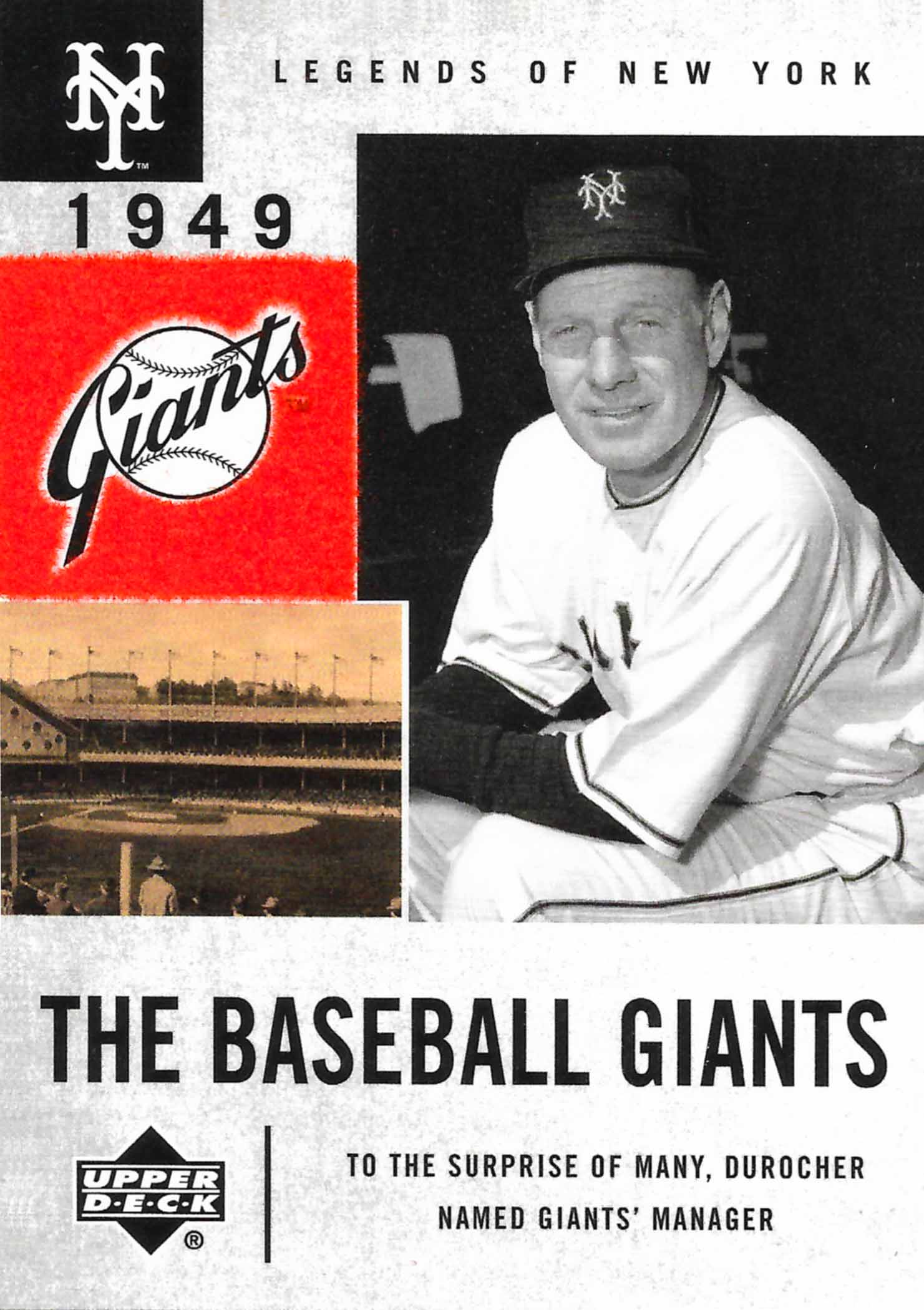 2001 Upper Deck Legends of New York Baseball Giants
