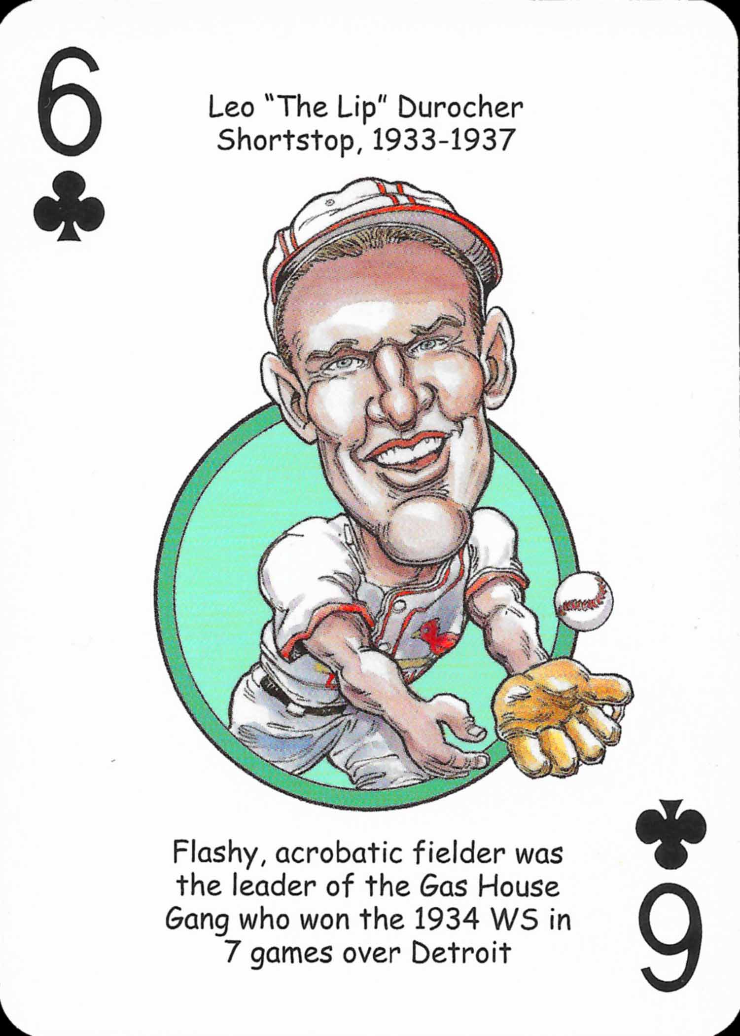 2006 Hero Decks Playing Cards St. Louis Baseball Heroes