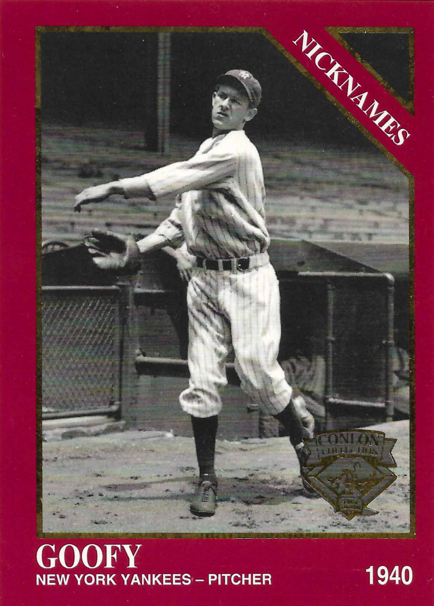 1994 Conlon The Sporting News Burgundy
