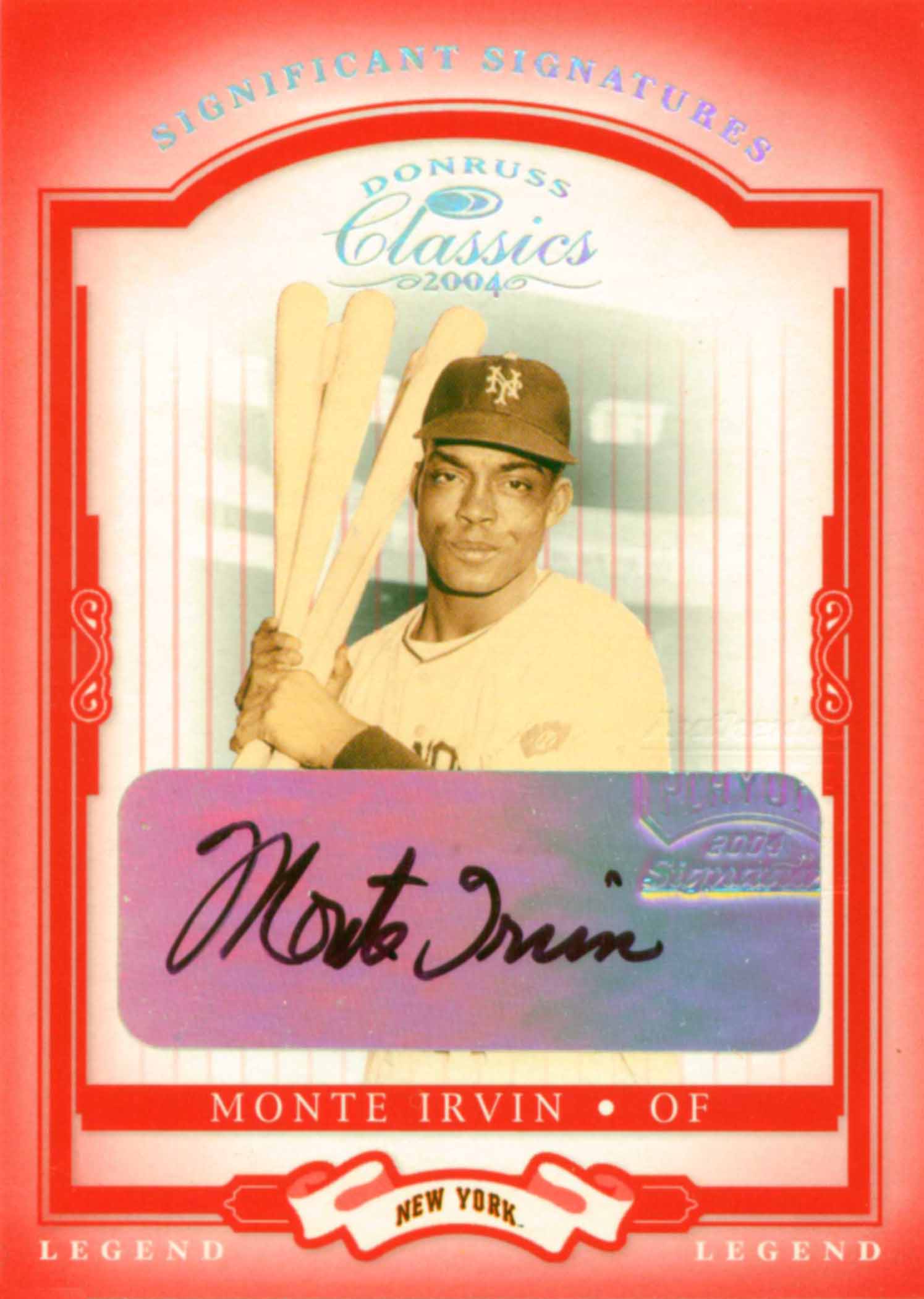 2004 Donruss Classics Significant Signatures Red Legend