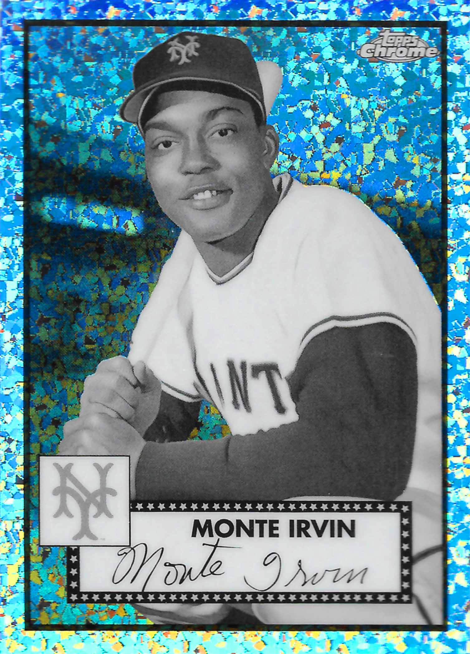 2021 Topps Chrome Platinum Anniversary Black and White Mini Diamond Refractors