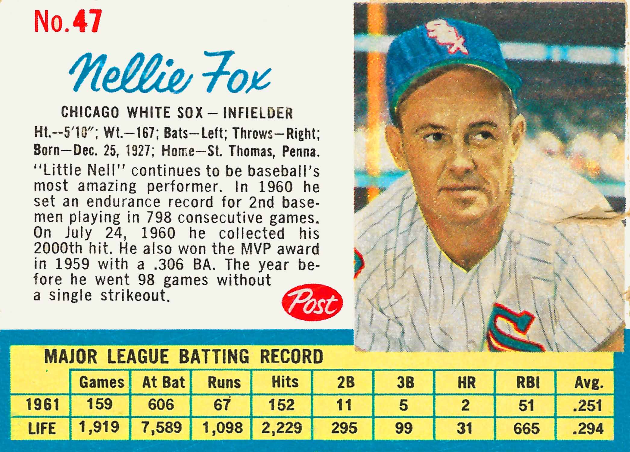 1962 Post Cereal