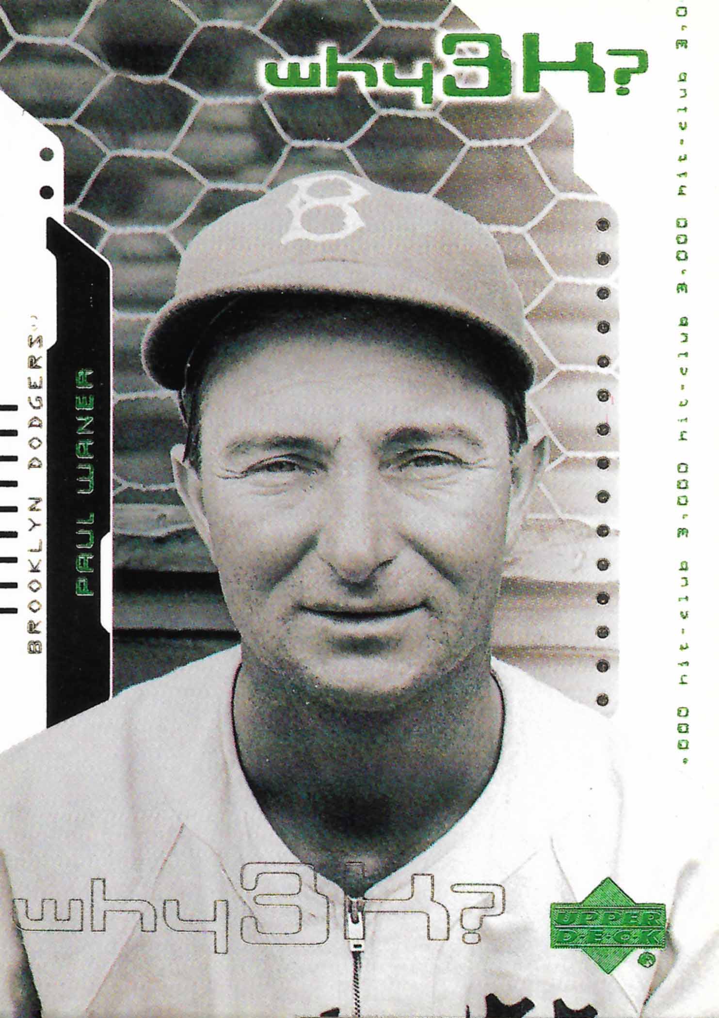 2000 Upper Deck Hitter's Club Why 3K?