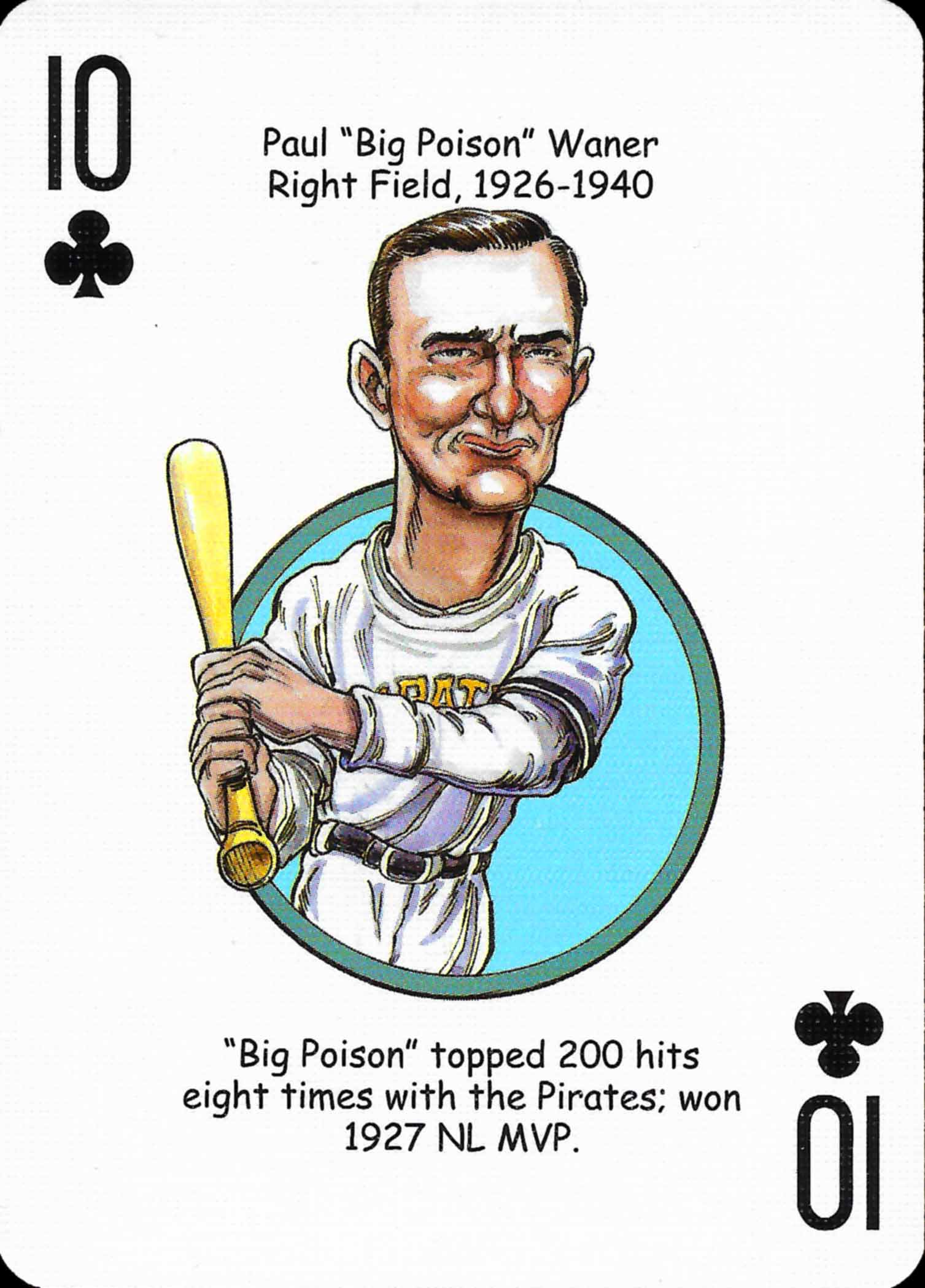 2006 Hero Decks Playing Cards Pittsburgh Baseball Heroes