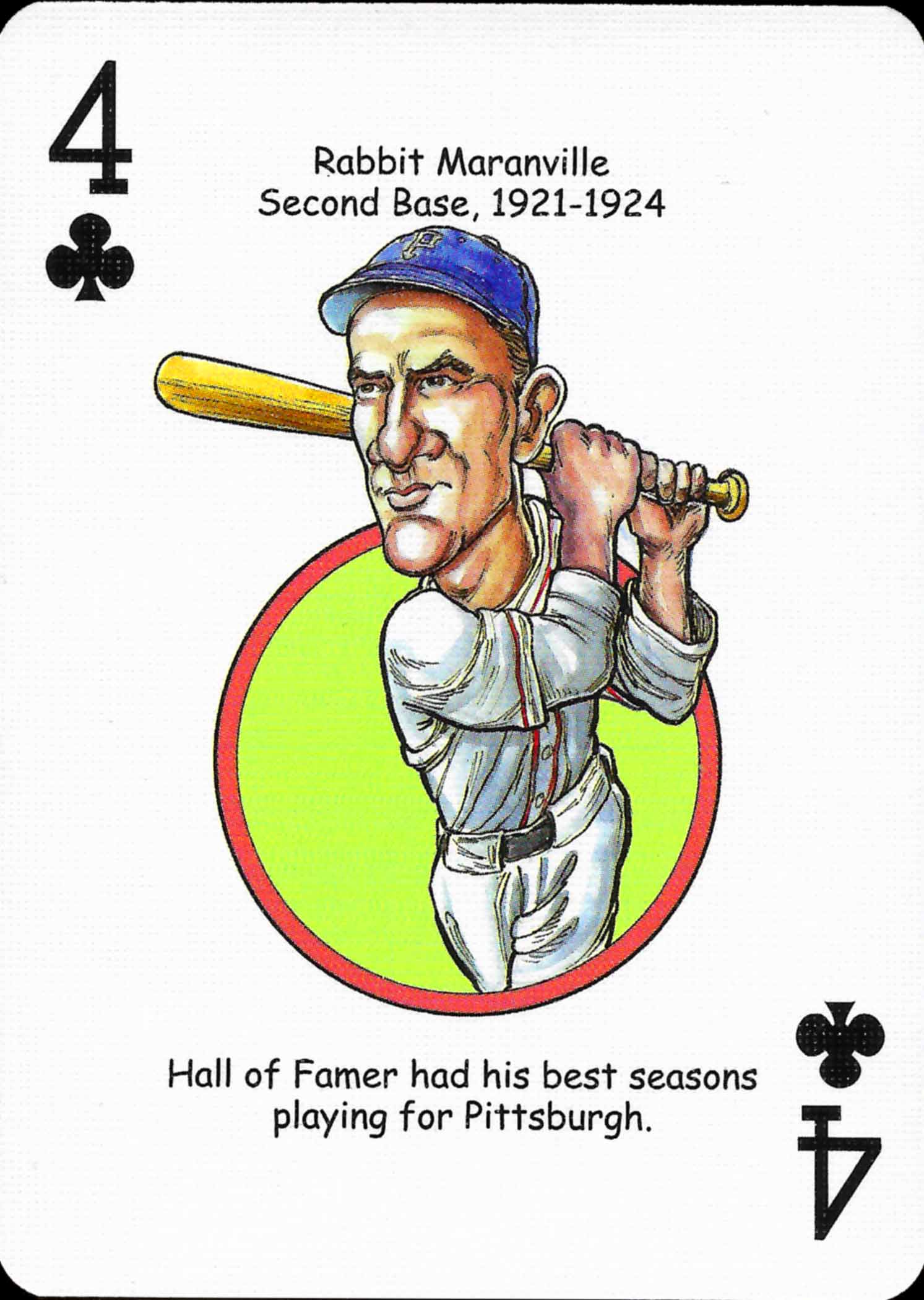 2006 Hero Decks Playing Cards Pittsburgh Baseball Heroes