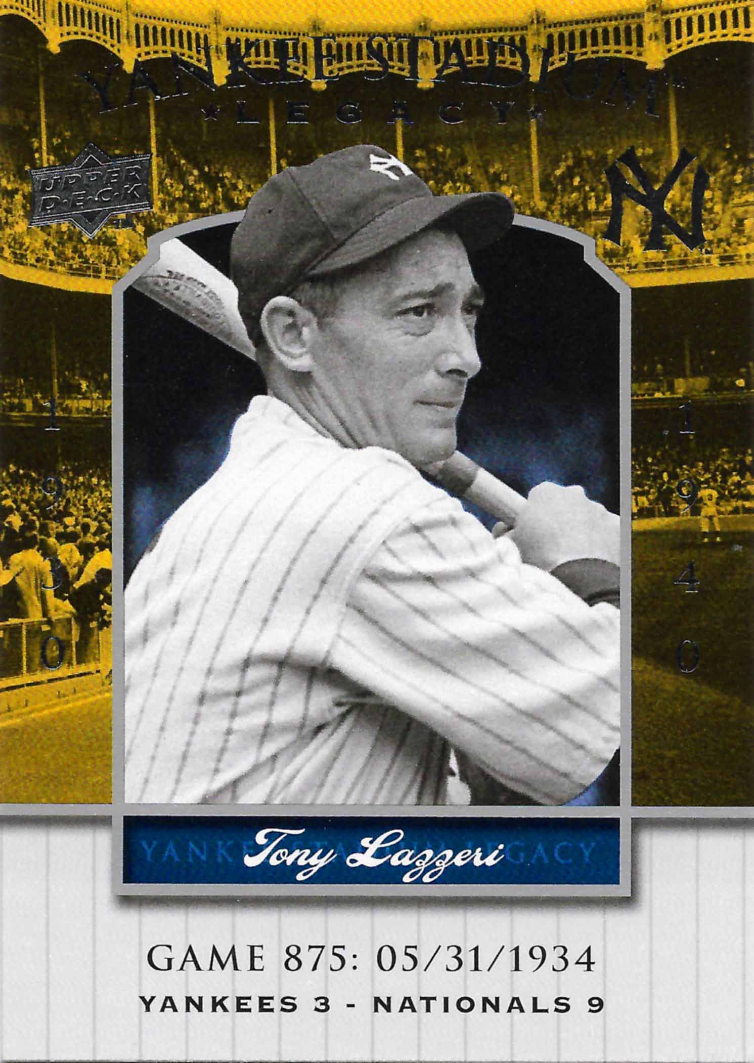 2008 Upper Deck Yankee Stadium Legacy Collection