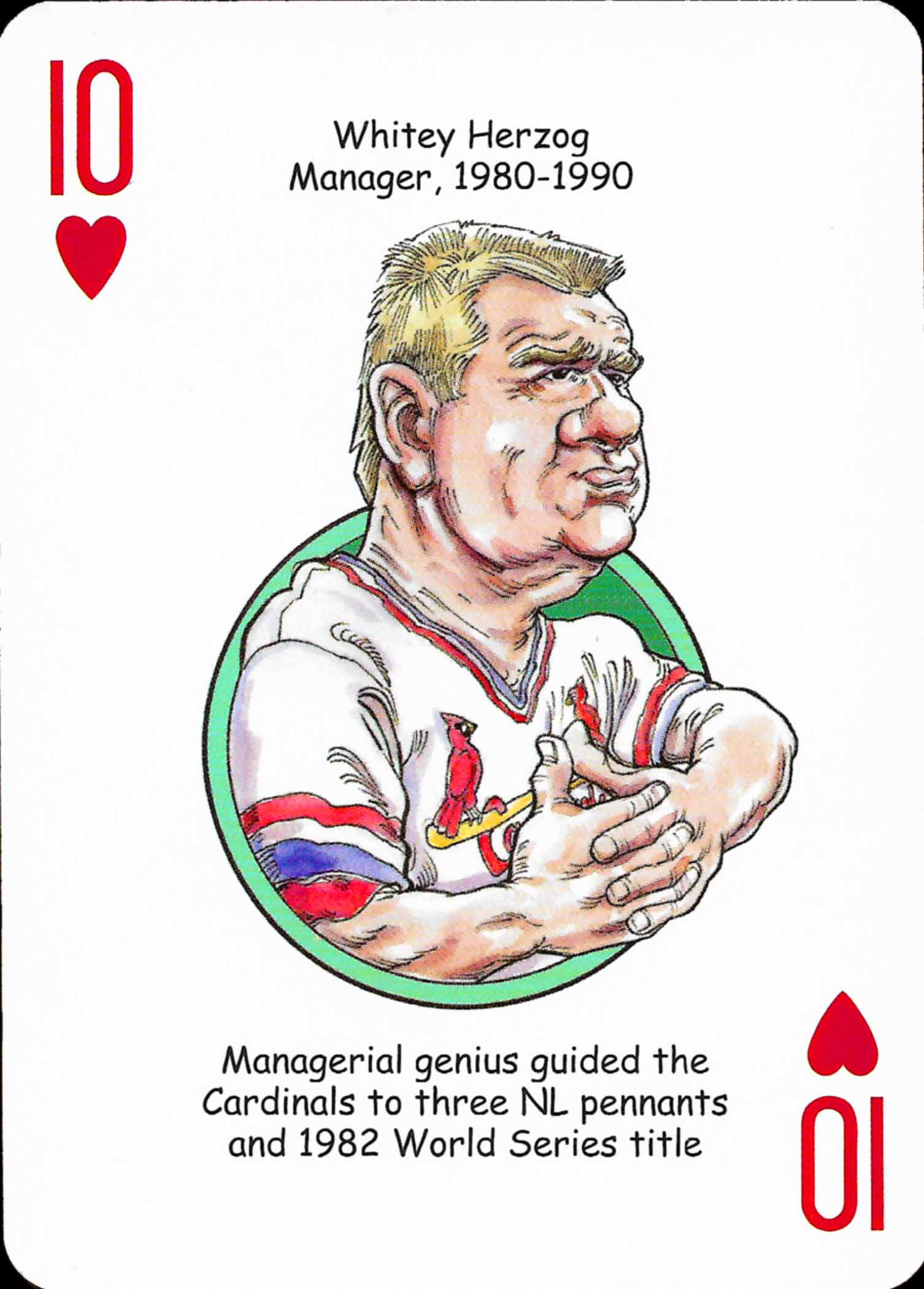 2006 Hero Decks Playing Cards St. Louis Baseball Heroes
