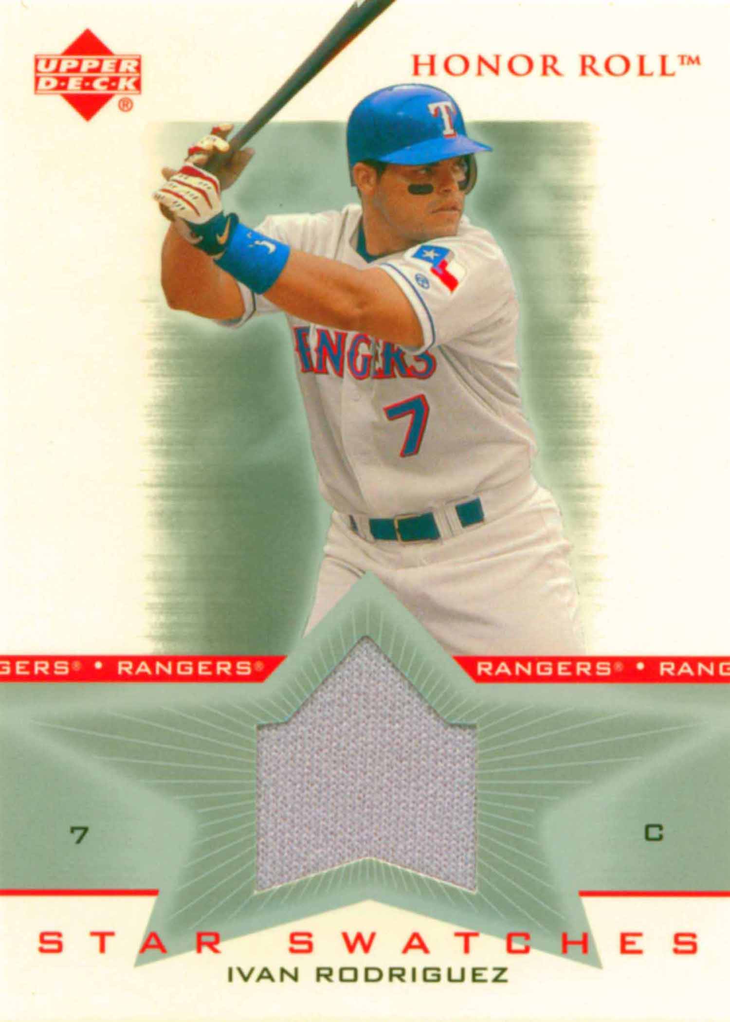 2002 Upper Deck Honor Roll Star Swatches Game Jersey