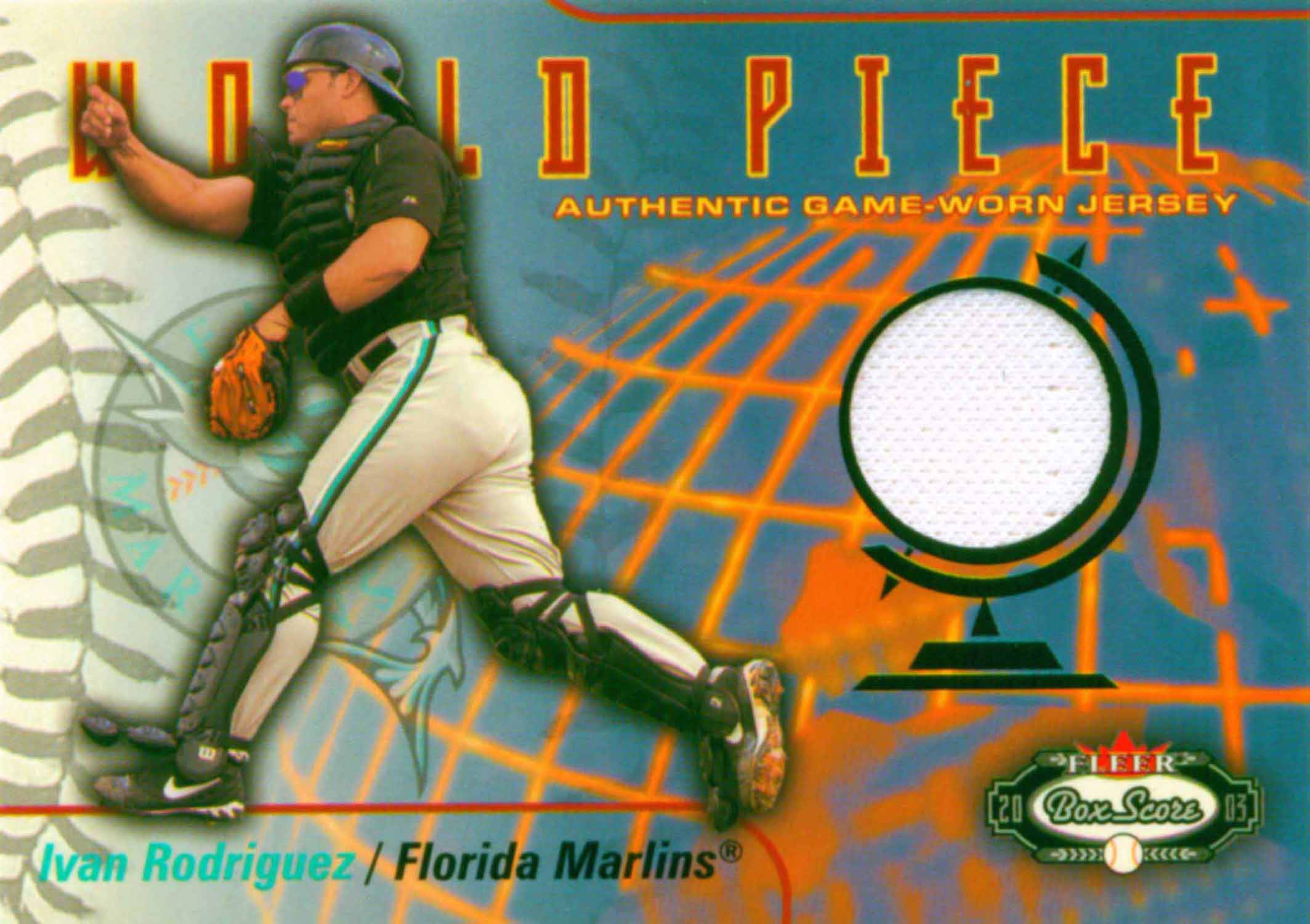 2003 Fleer Box Score World Piece Game Jersey