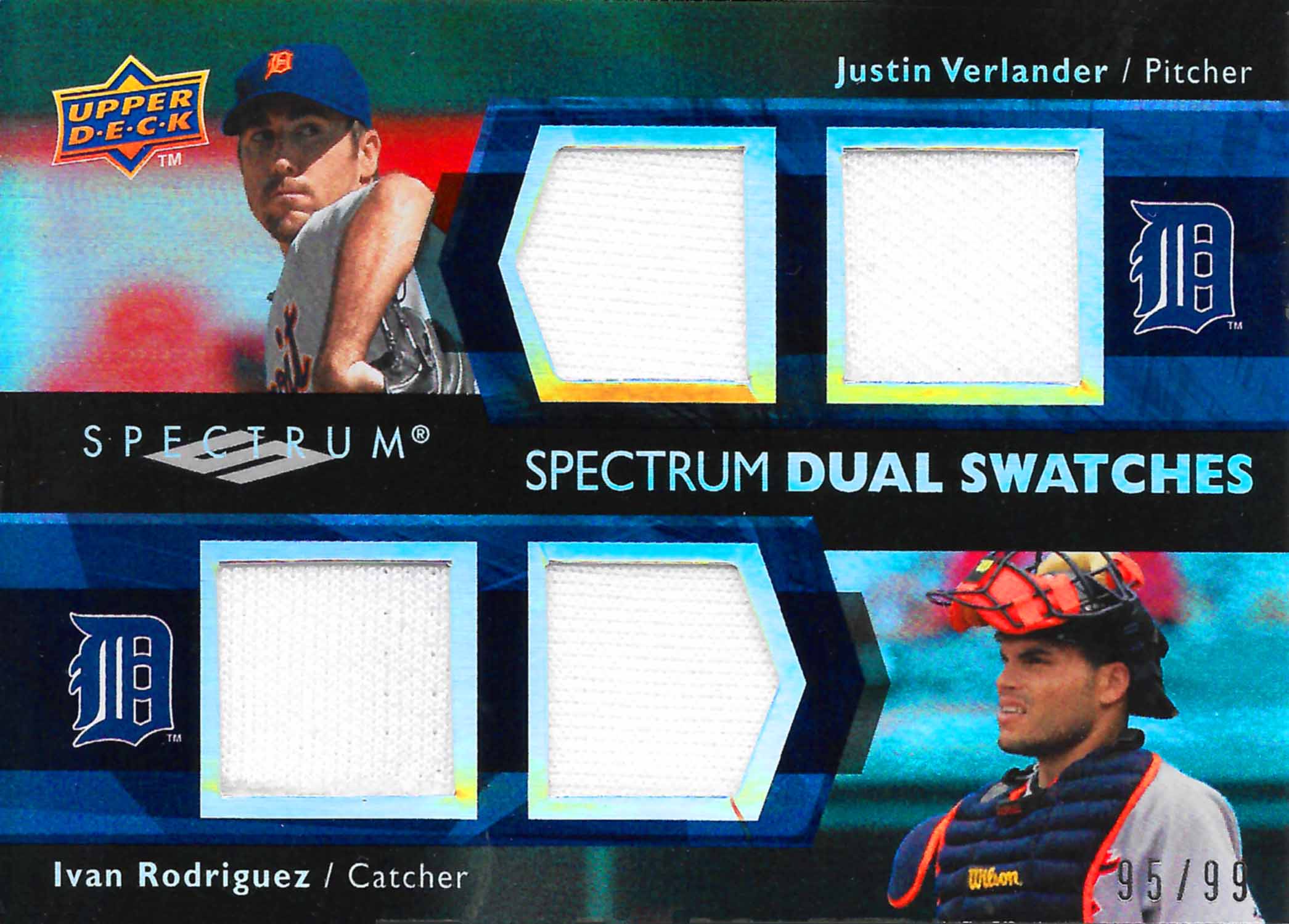 2008 Upper Deck Spectrum Spectrum Swatches Dual