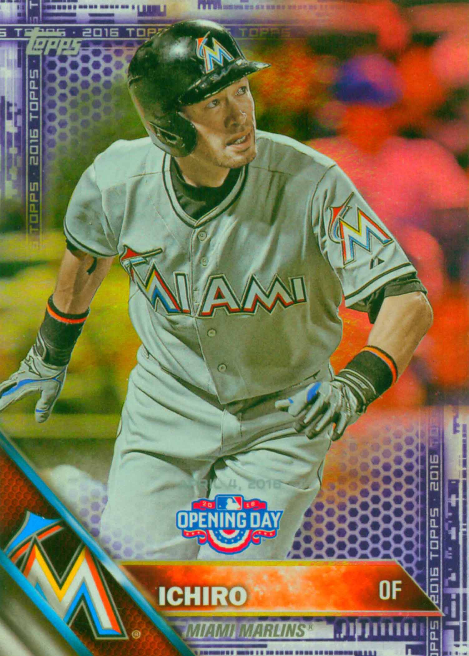 2016 Topps Opening Day Toys R Us Purple Foil