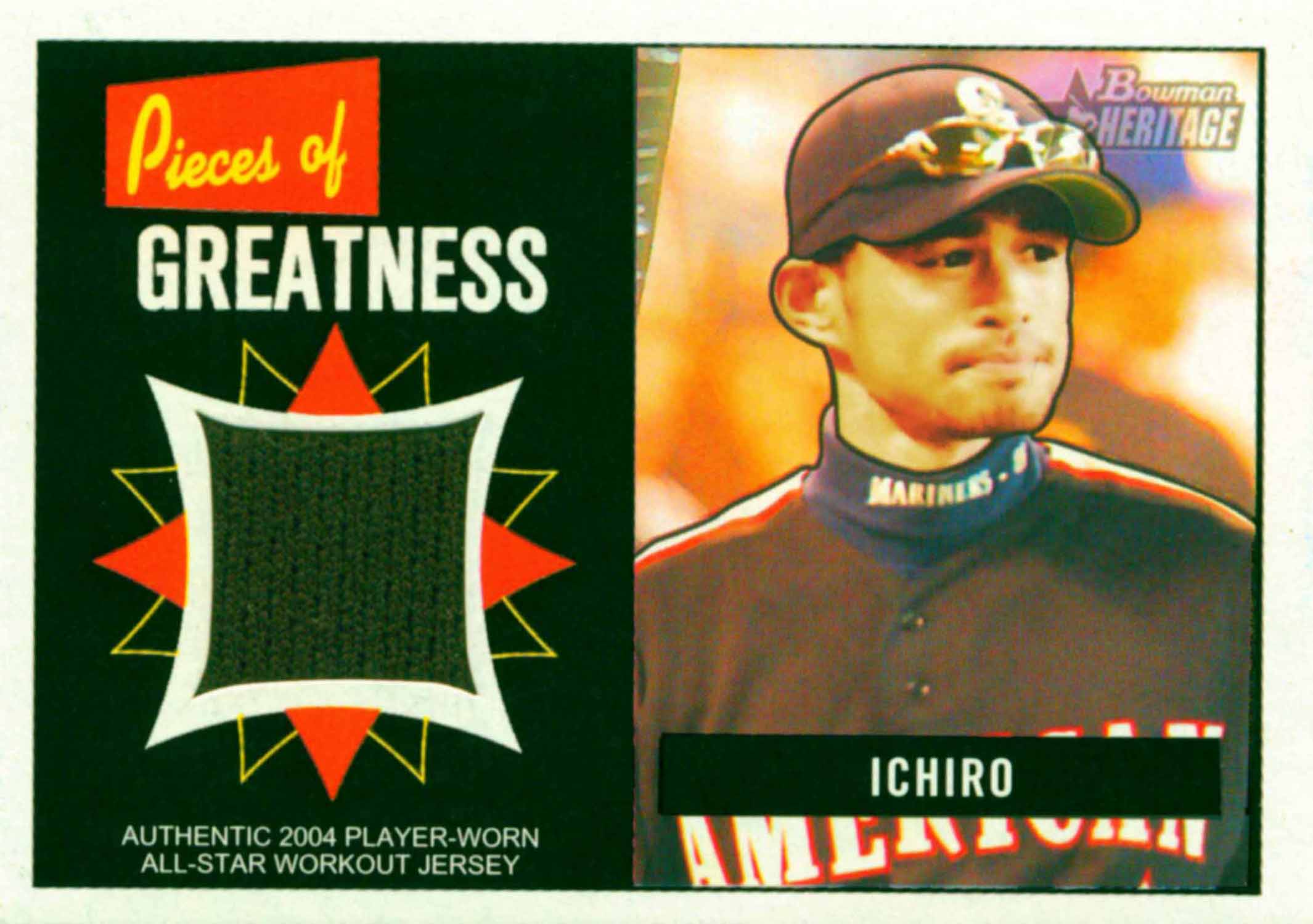 2005 Bowman Heritage Pieces of Greatness Relics Jersey