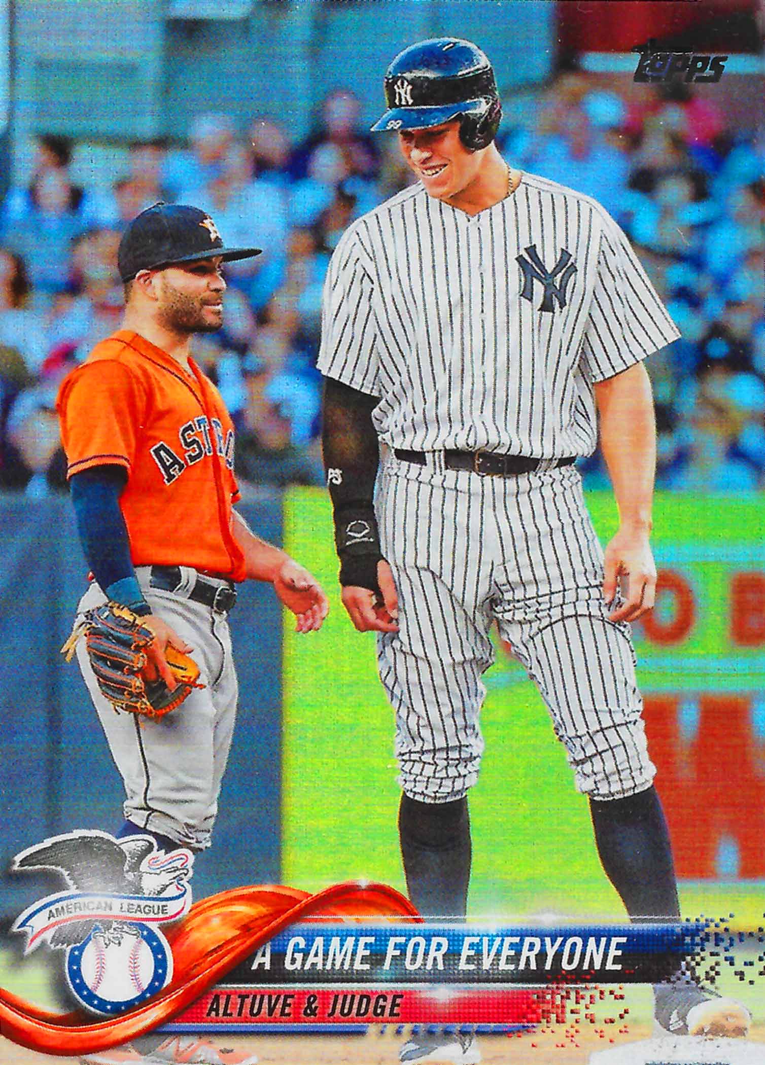 2018 Topps Update Rainbow Foil A Game for Everyone