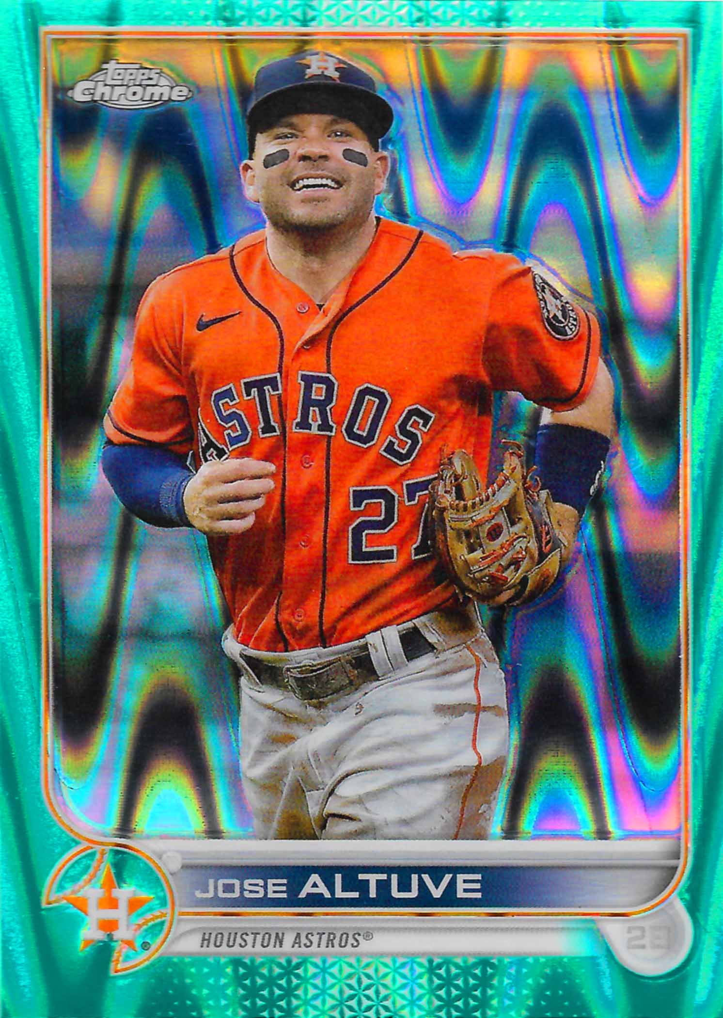 2022 Topps Chrome Aqua Wave Refractors