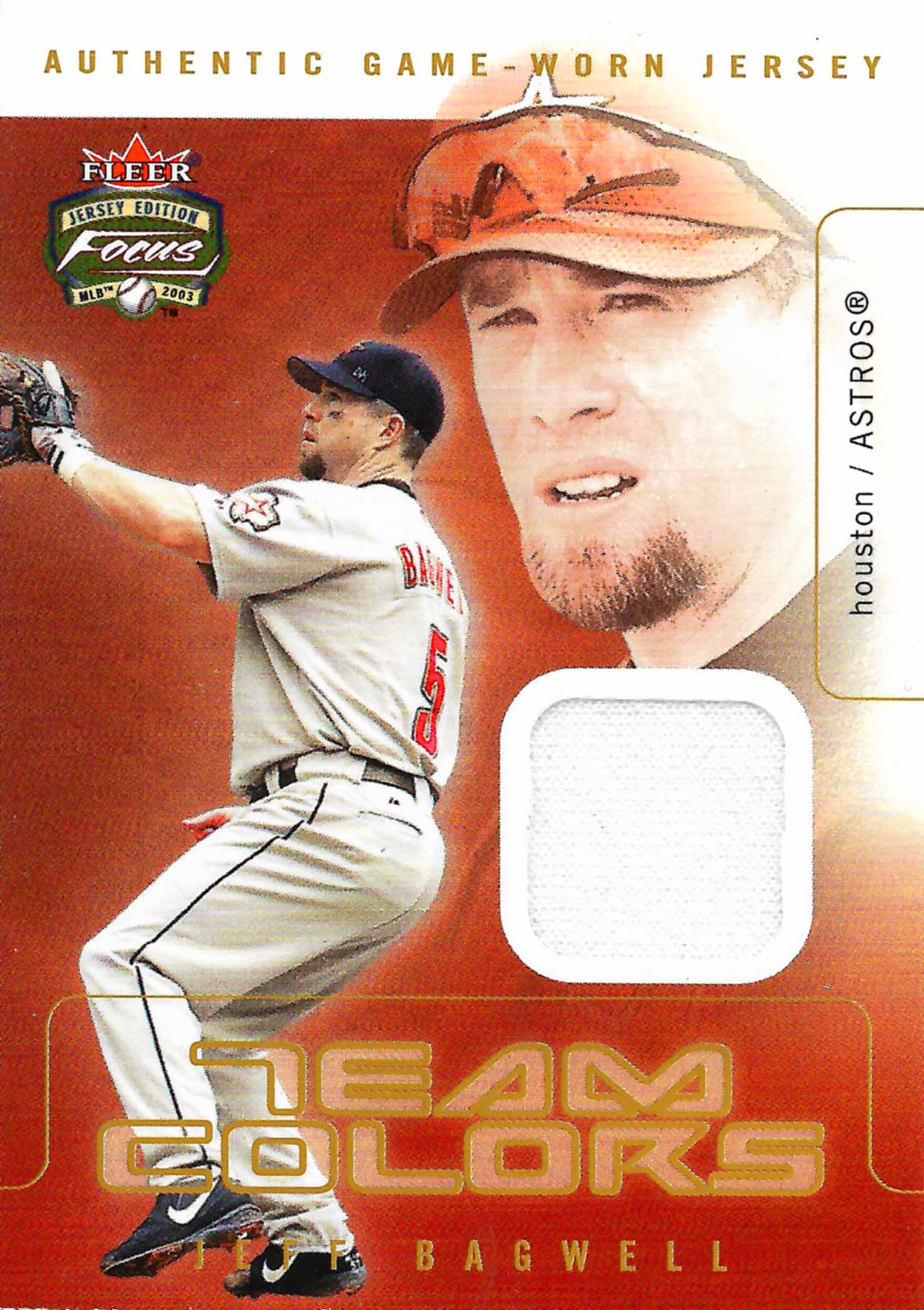 2003 Fleer Focus JE Team Colors Game Jersey