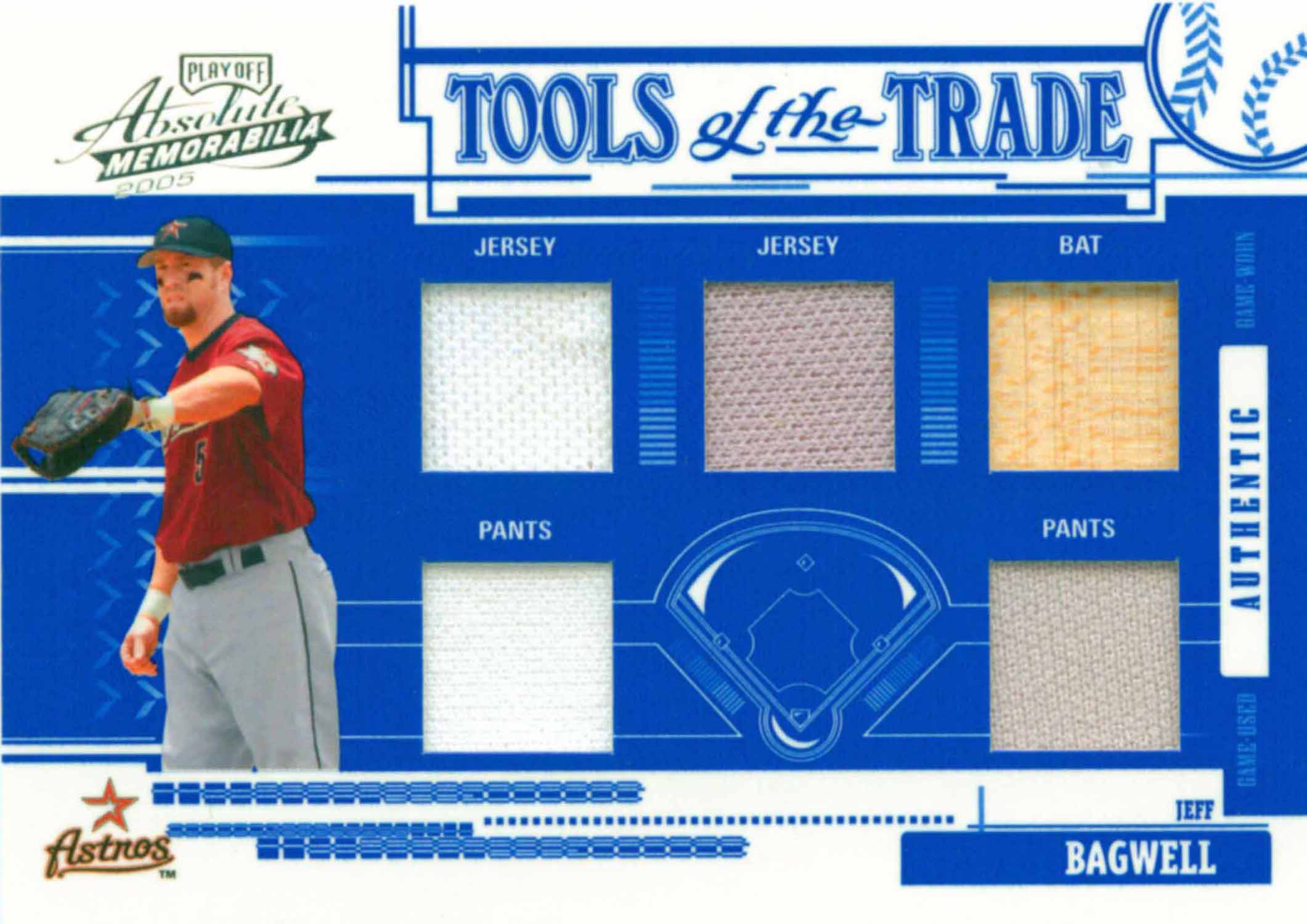 2005 Absolute Memorabilia Tools of the Trade Swatch Five Reverse