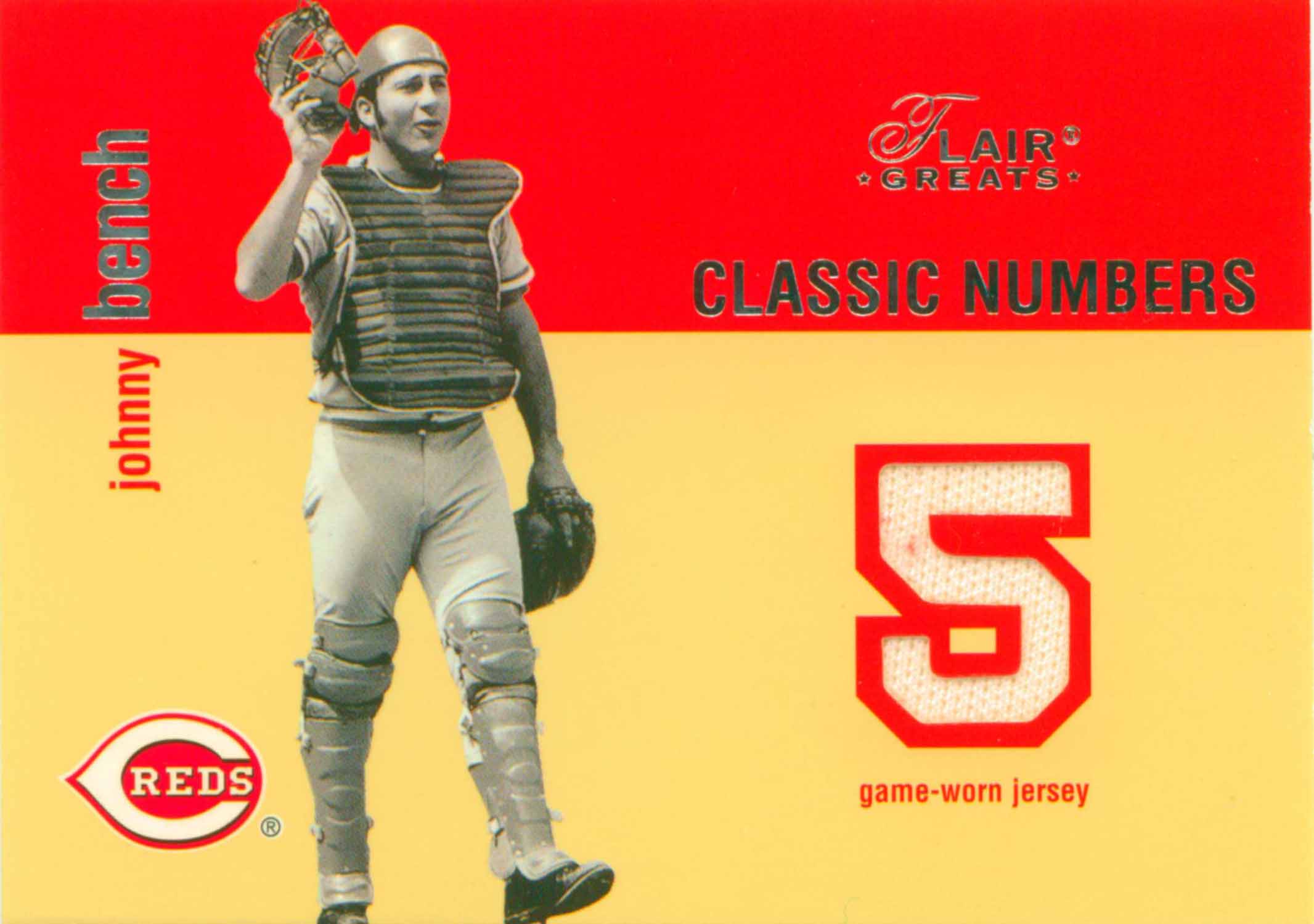 2003 Flair Greats Classic Numbers Game Used Jersey