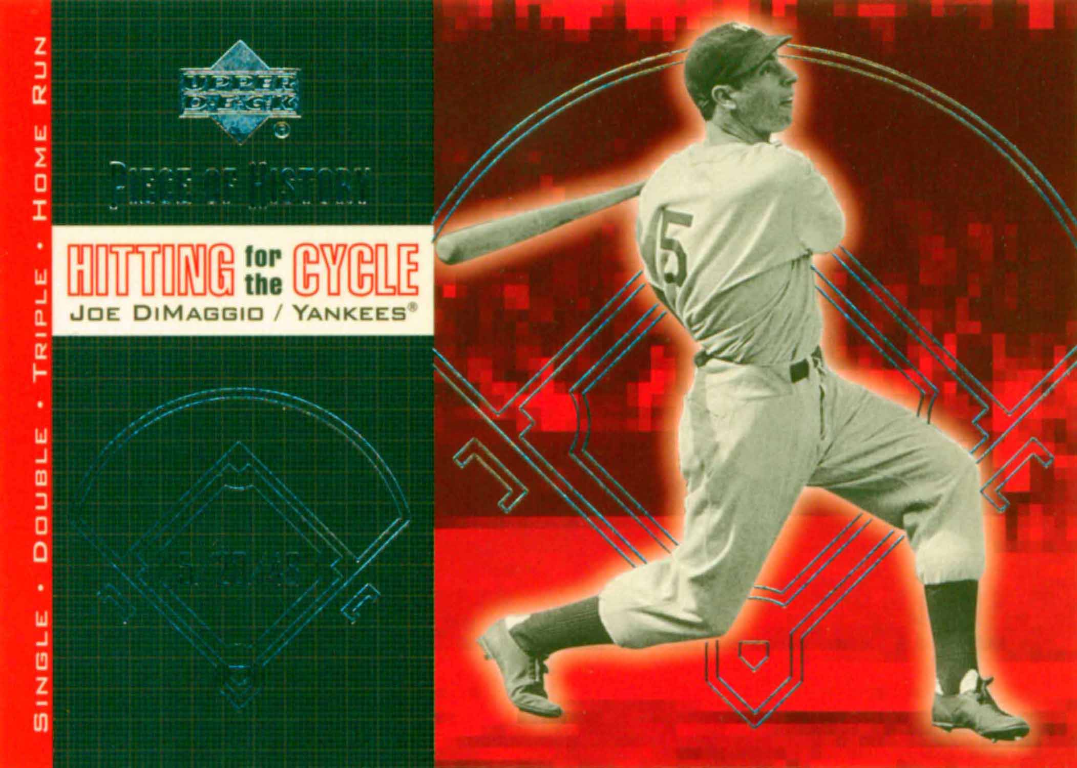 2002 UD Piece of History Hitting for the Cycle