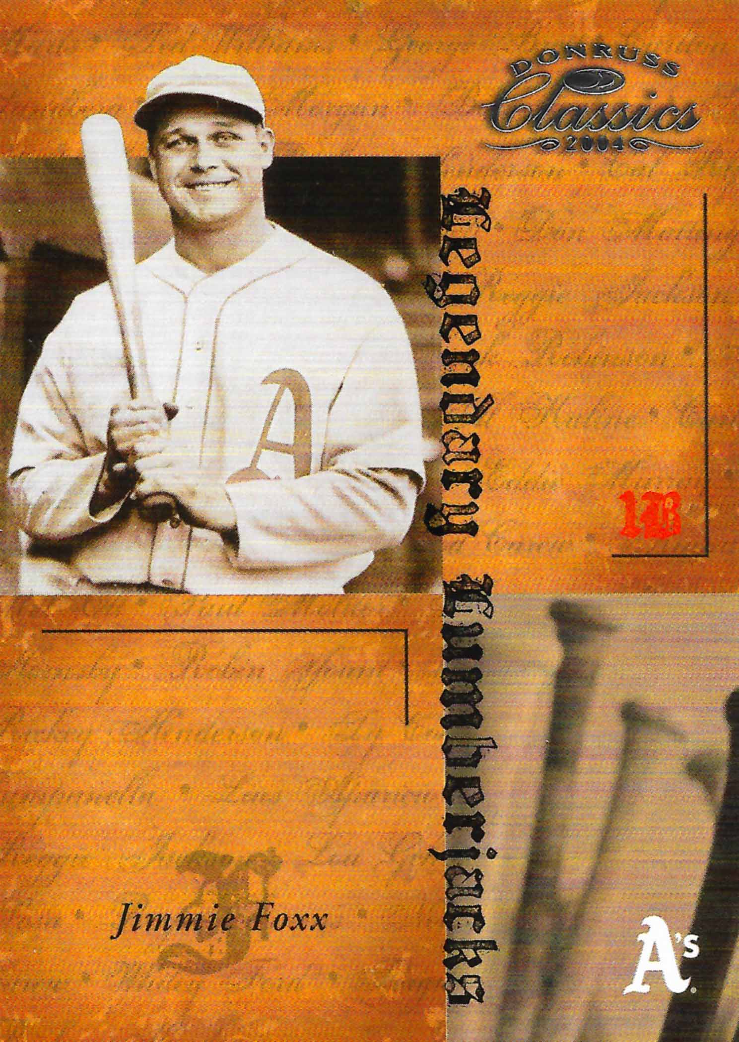 2004 Donruss Classics Legendary Lumberjacks