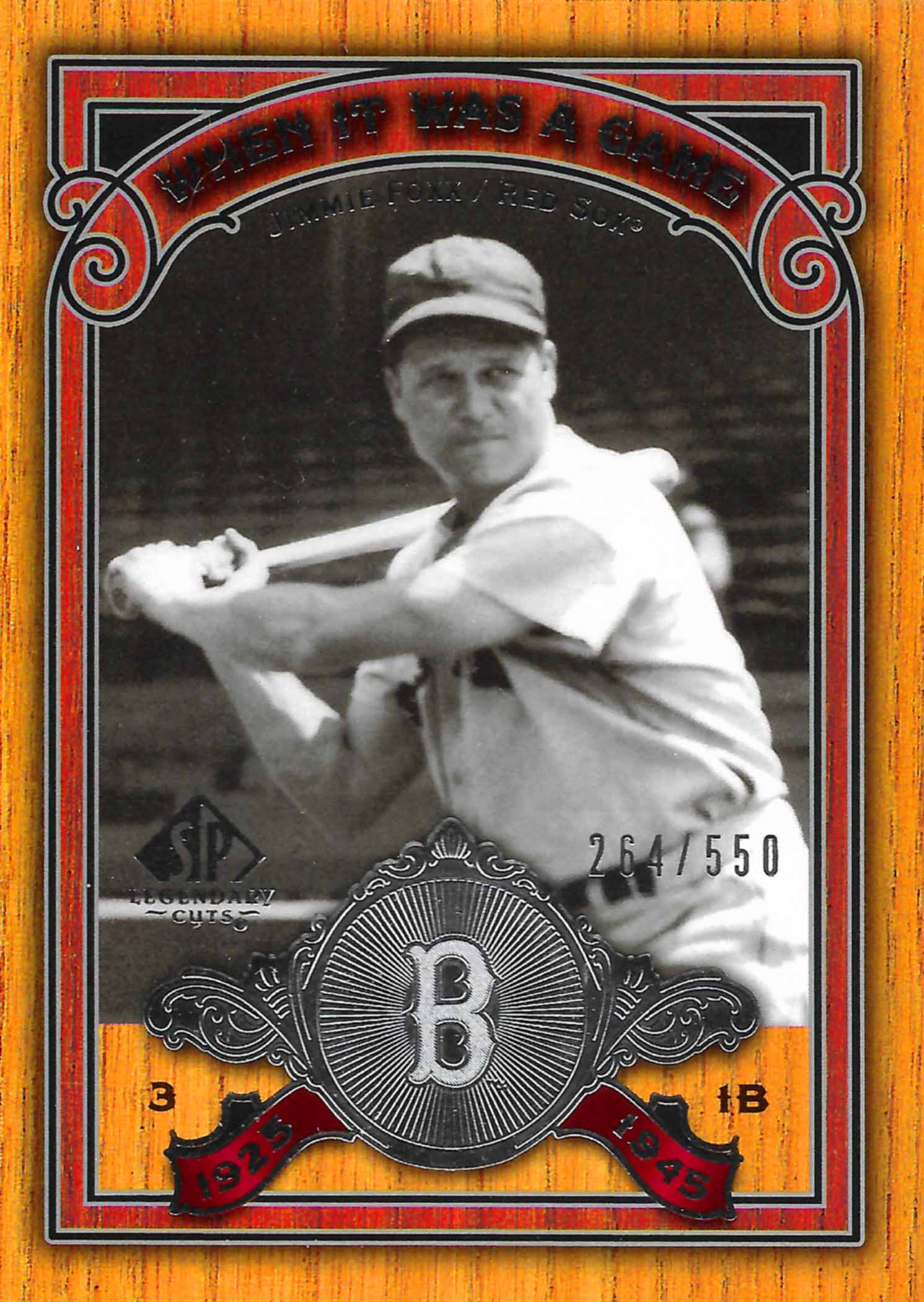 2006 SP Legendary Cuts When It Was A Game Silver