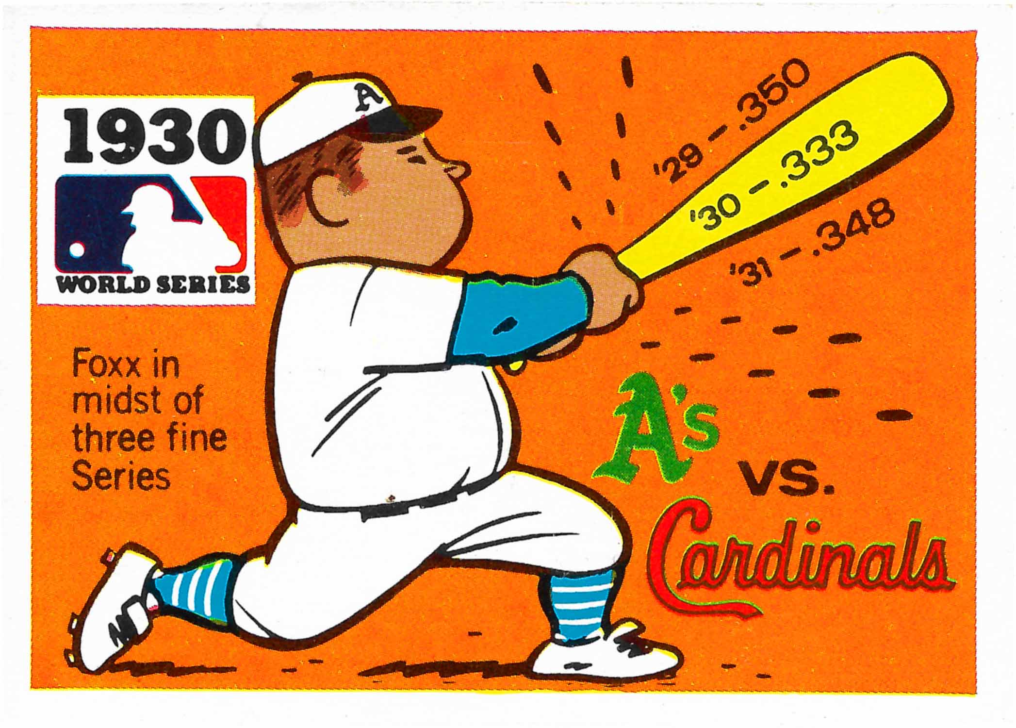 1971 Fleer Laughlin World Series Black Backs