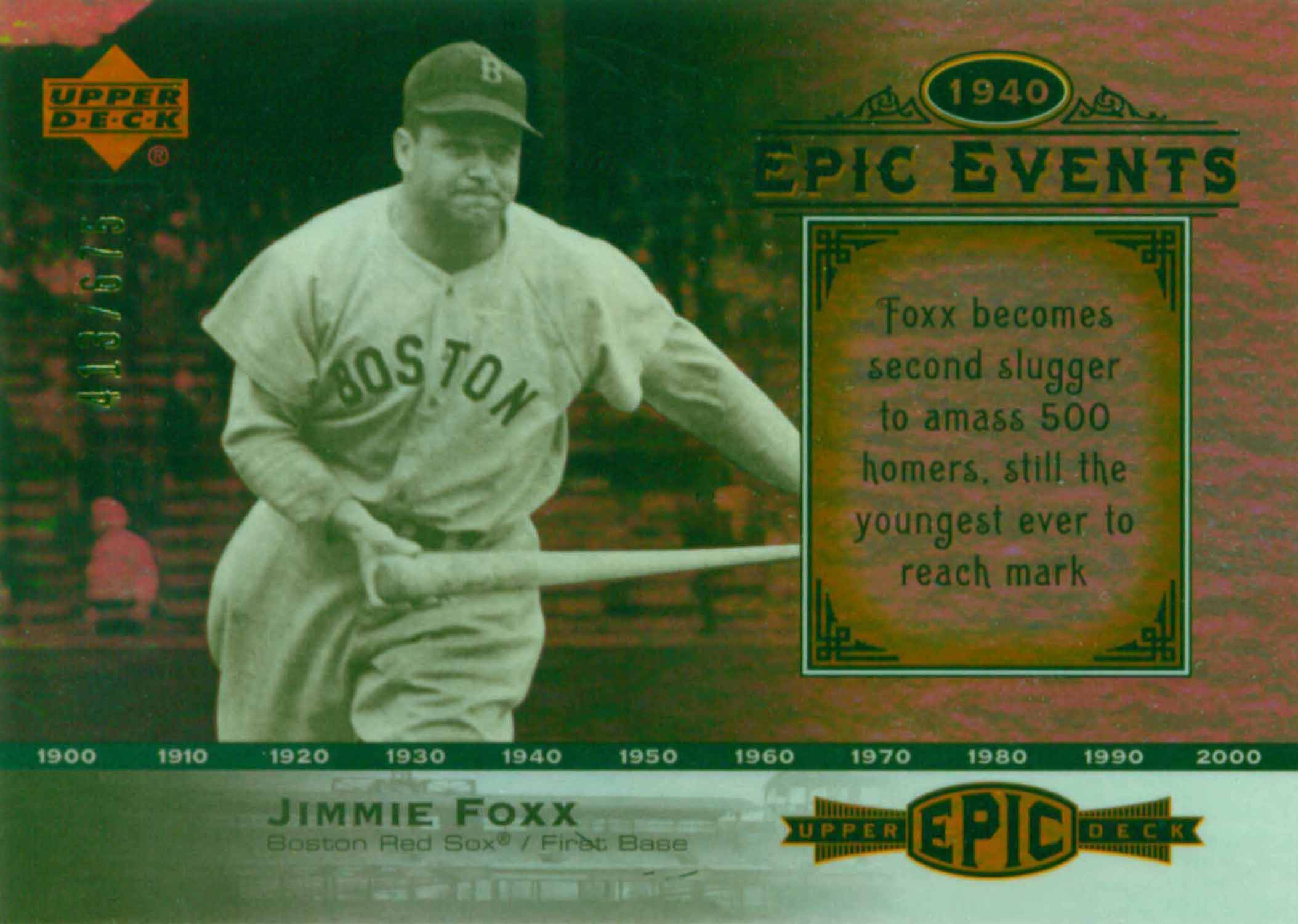 2006 Upper Deck Epic Events