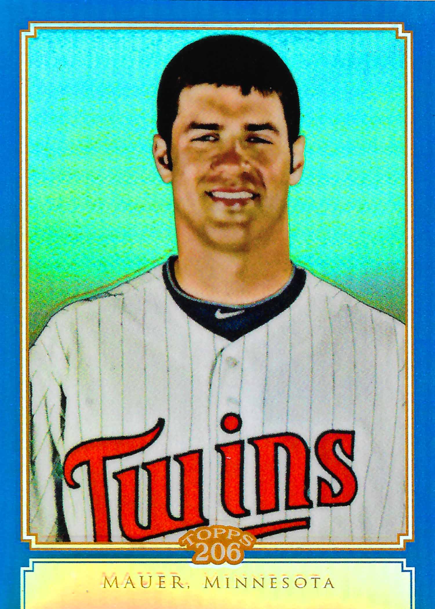 2010 Topps Chrome 206 Chrome Blue Refractors