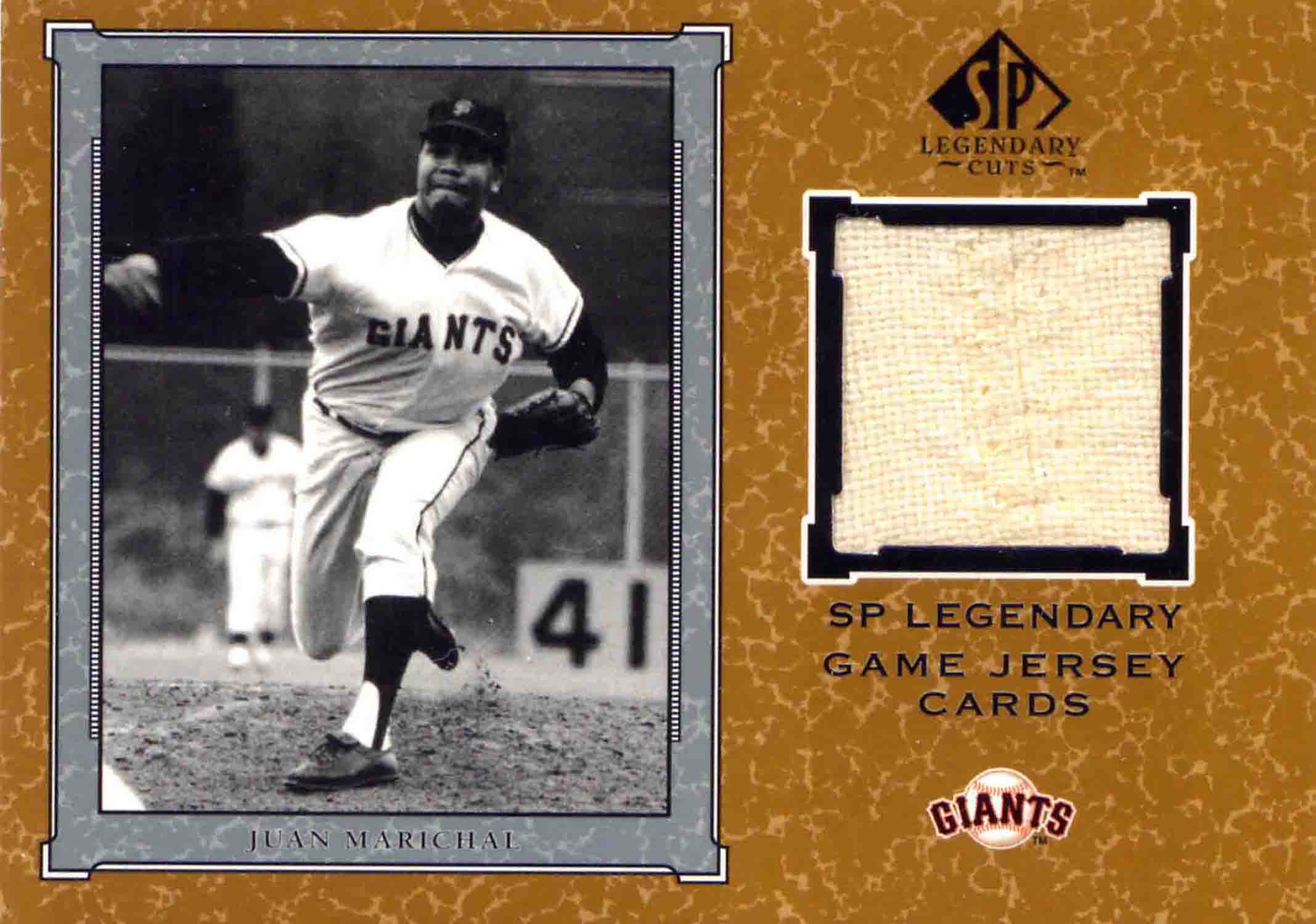2001 SP Legendary Cuts Game Jersey