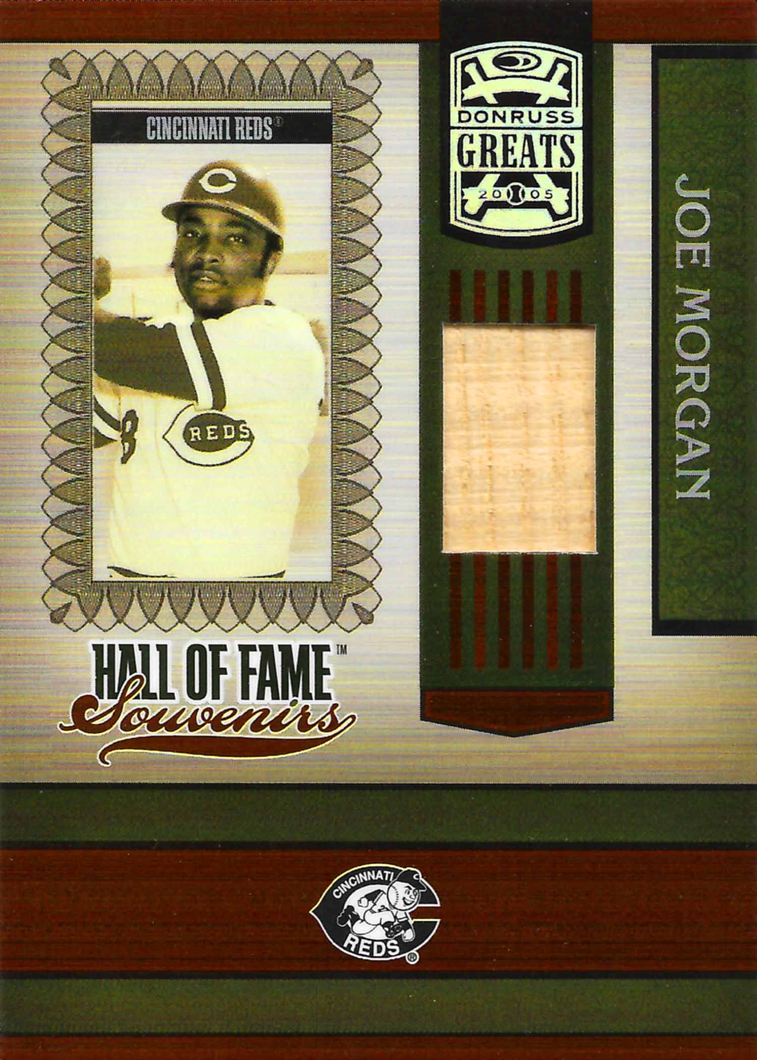 2005 Donruss Greats Hall of Fame Souvenirs Material Bat