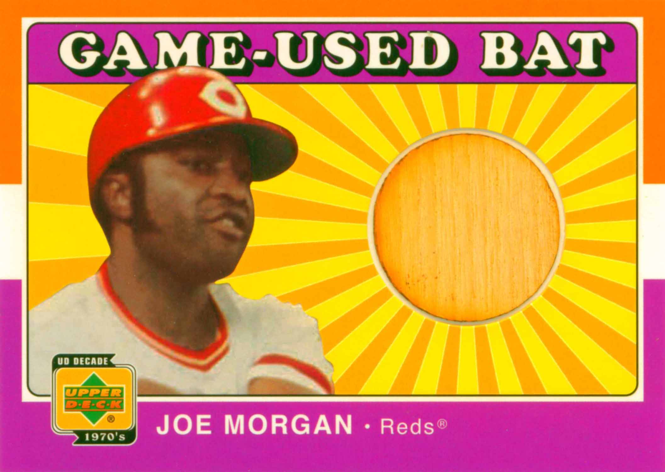 2001 Upper Deck Decade 1970's Game Bat