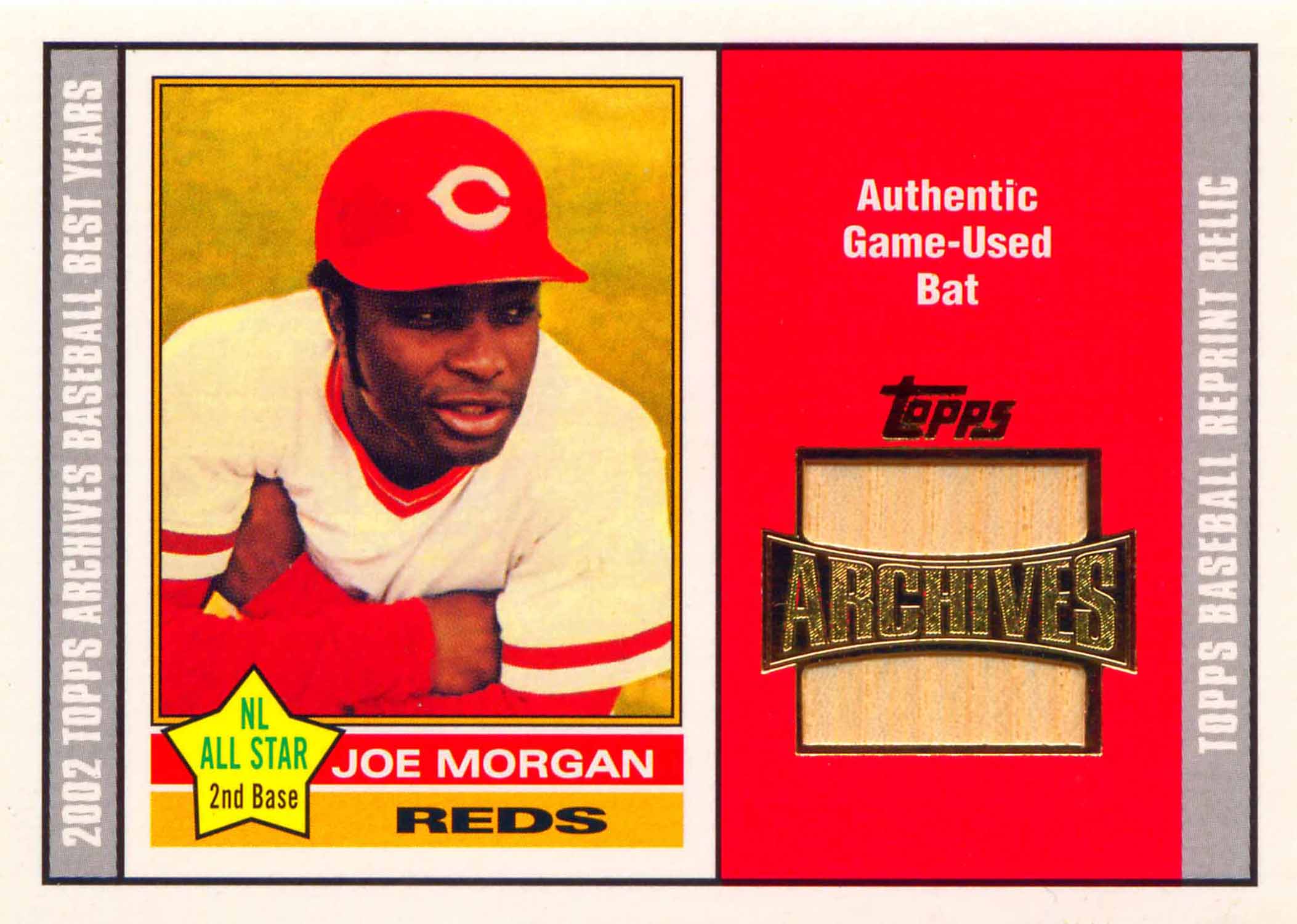 2002 Topps Archives Bat Relics